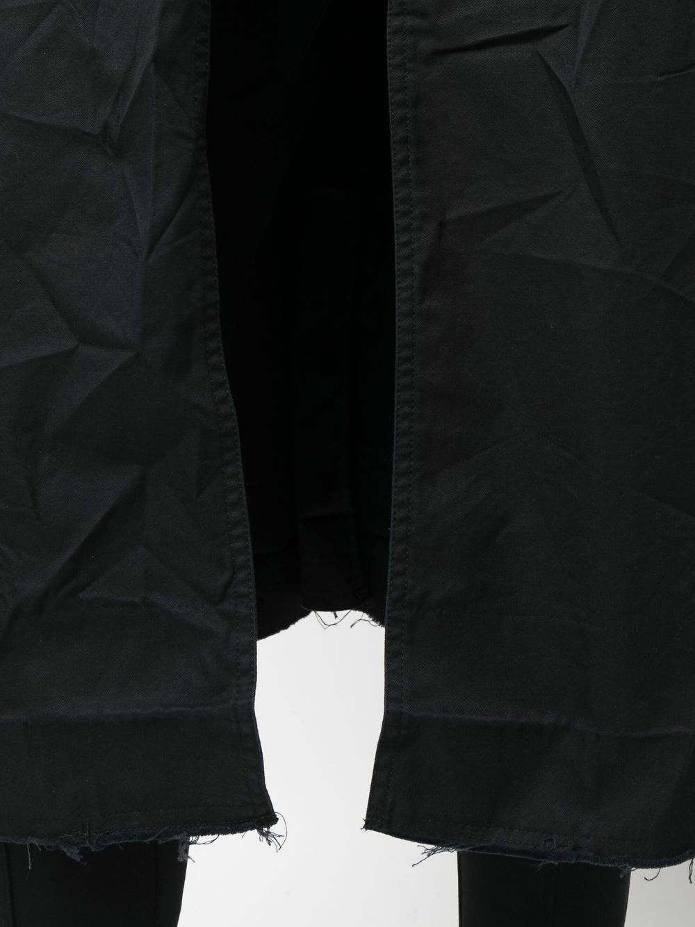 raw-edge trench coat - 5