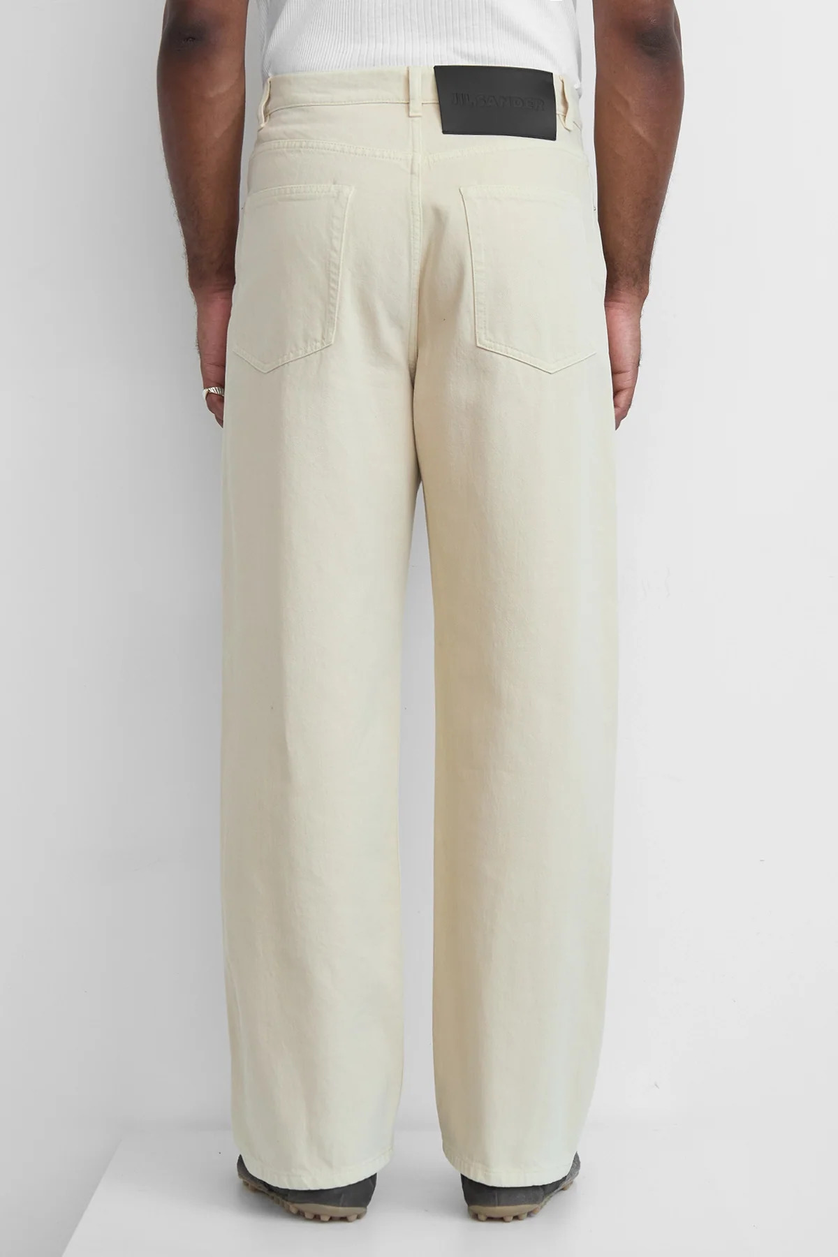 Jil Sander Relaxed Denim Trouser Oat - 4
