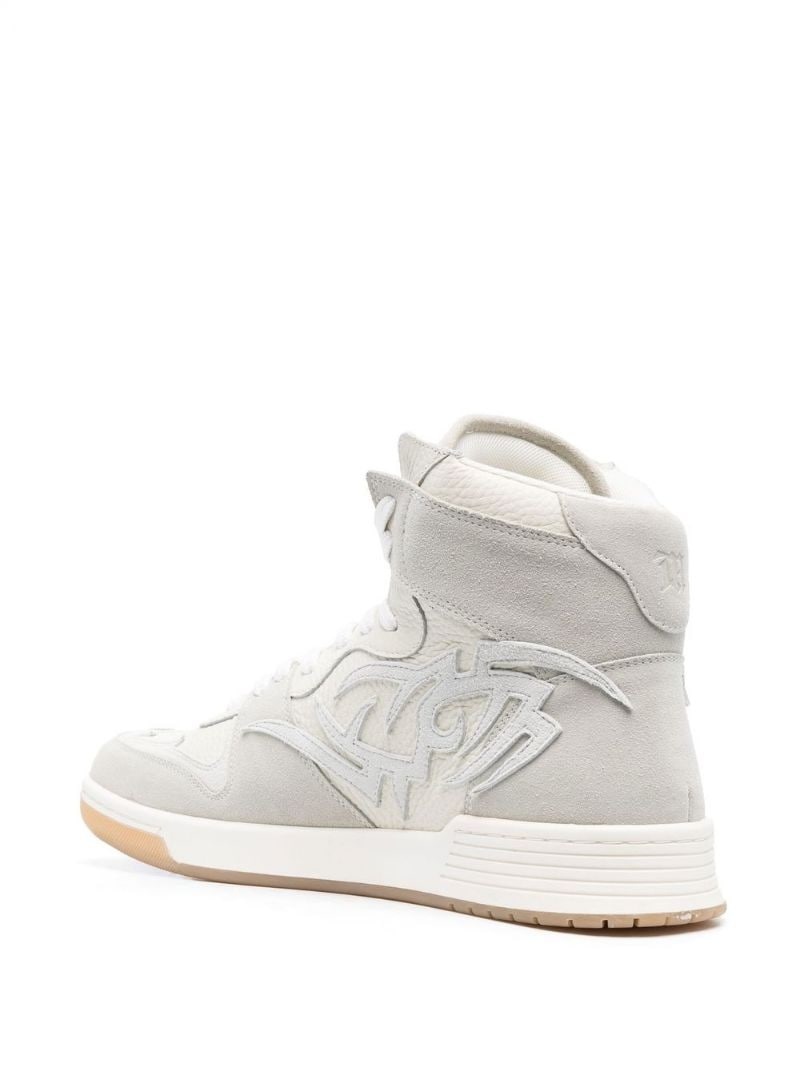appliqué logo hi-top sneakers - 5