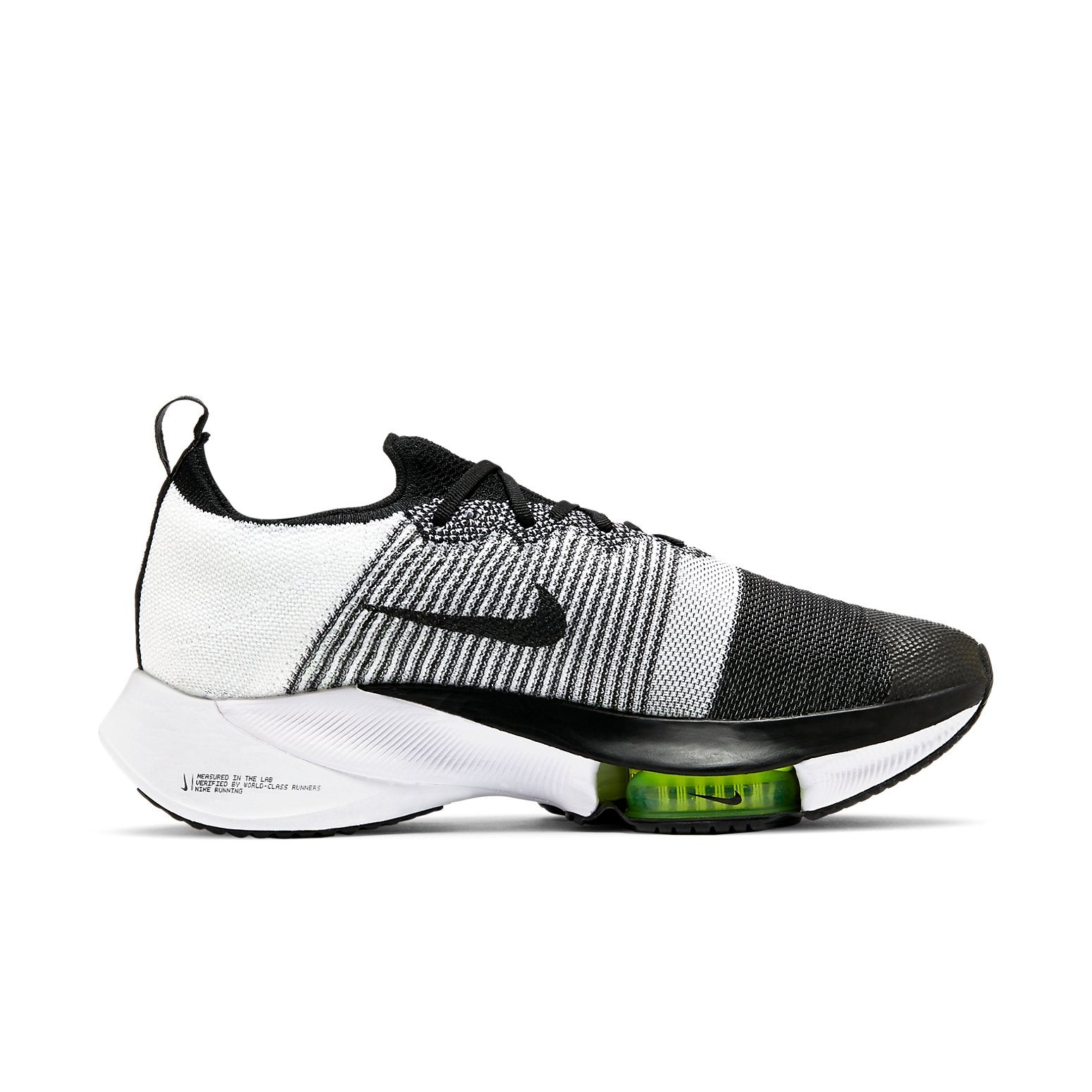 Nike Air Zoom Tempo NEXT% Flyknit 'Black White Volt' CI9923-001 - 2