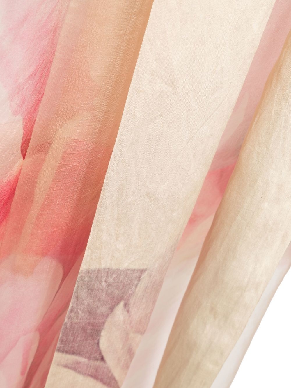 floral-print silk scarf - 2