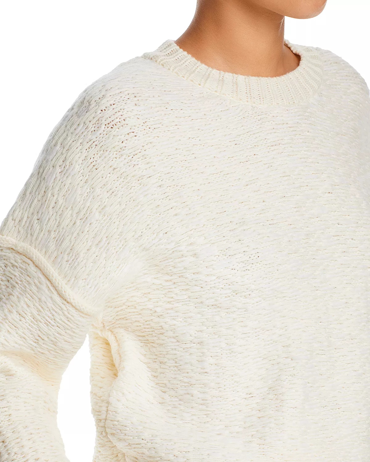 Wool Float Jacquard Oversized Sweater - 4