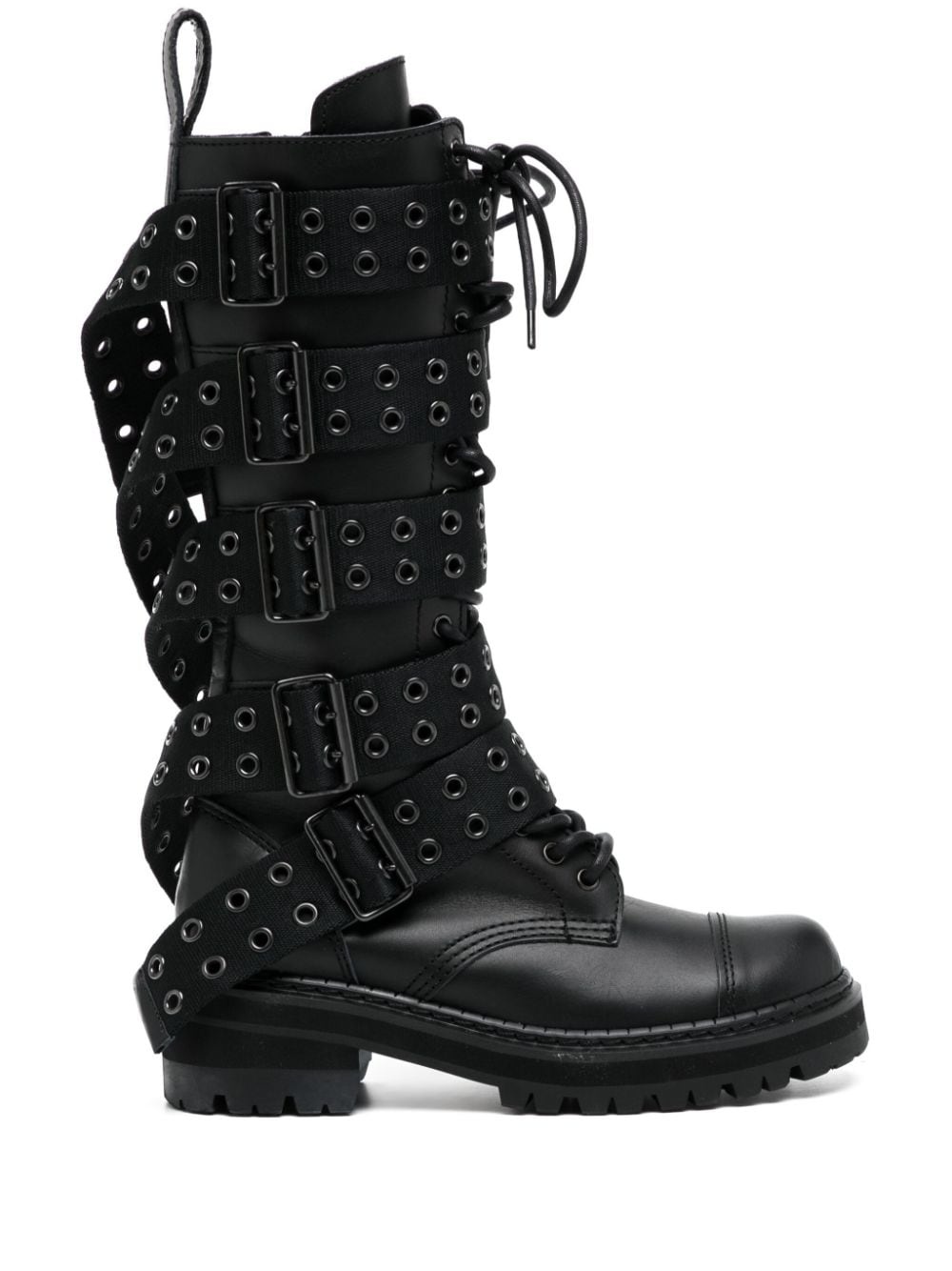 rivet-detail leather boots - 1