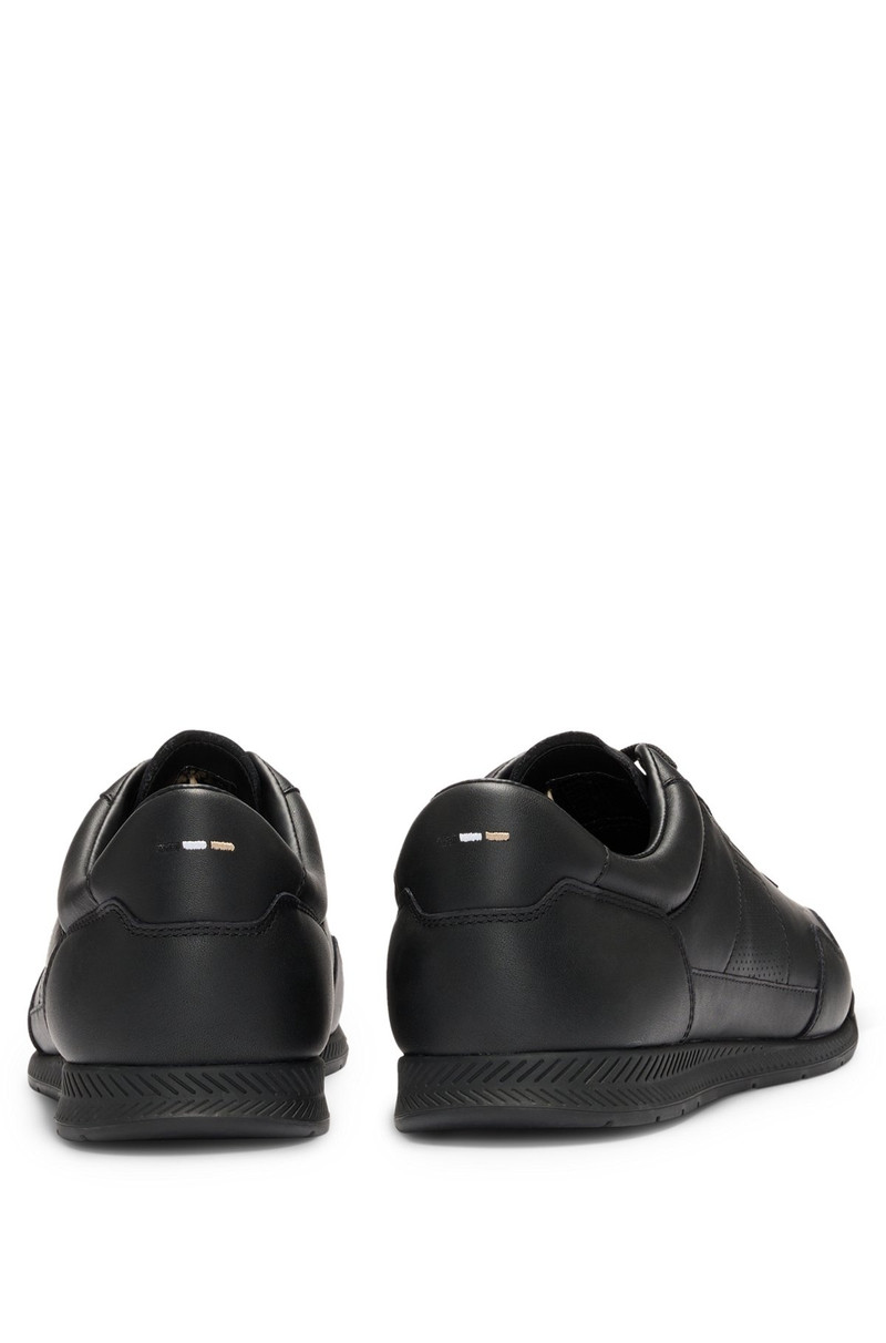 NAPPA-LEATHER TRAINERS WITH PERFORATED DETAILS 5
