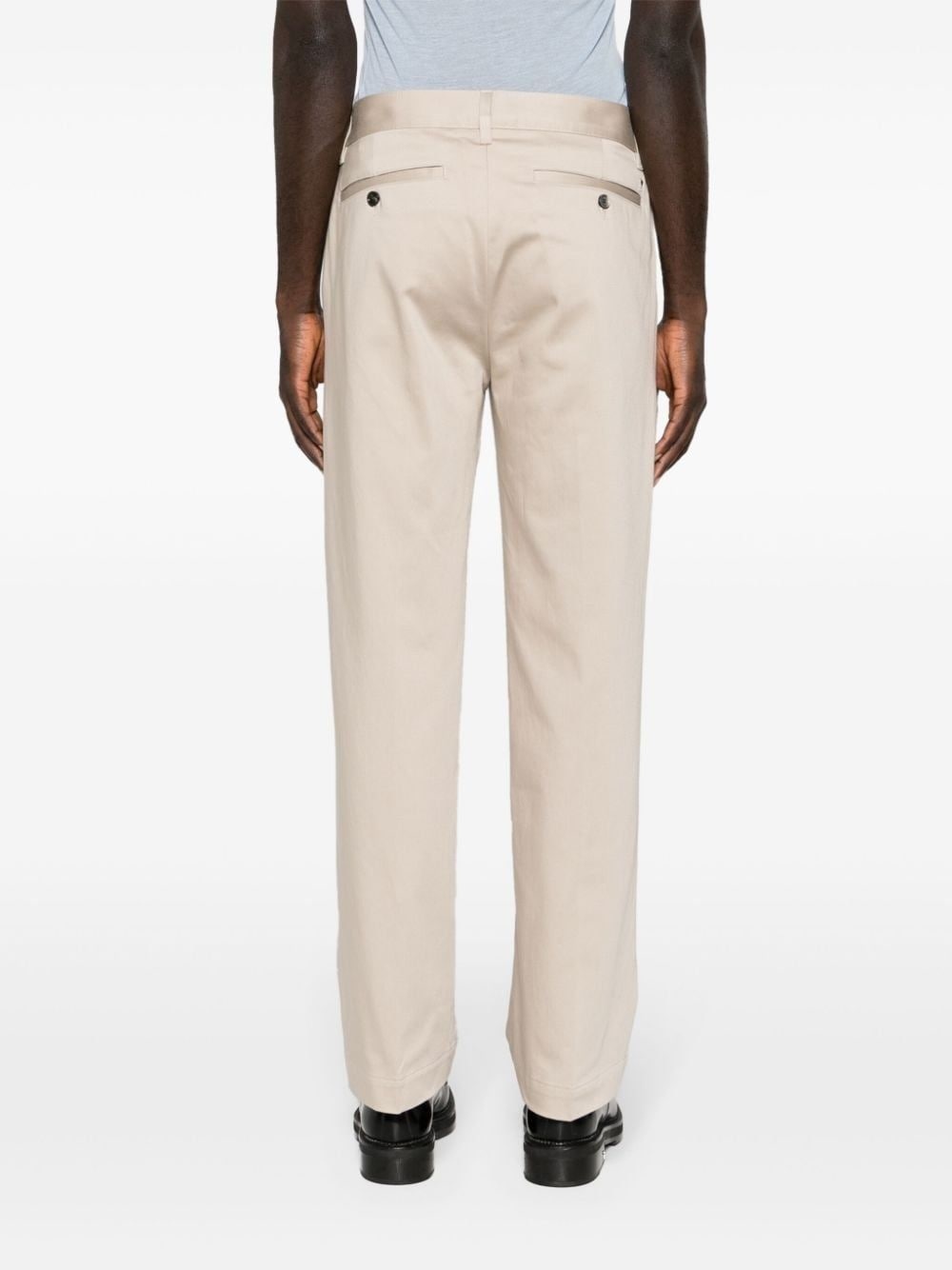 mid-rise cotton chino trousers - 8