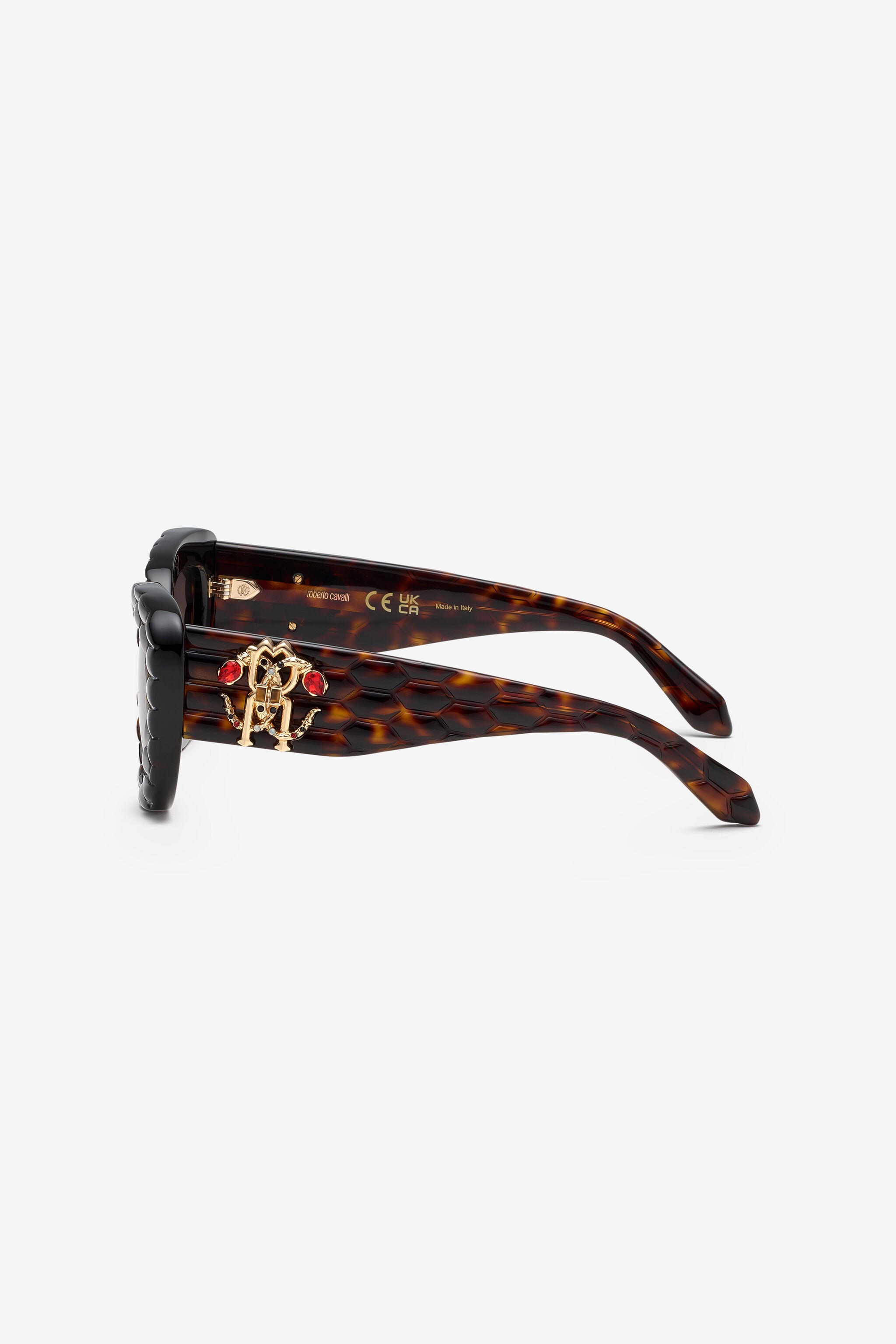 Sunglasses with wide bold cat-eye front - 4