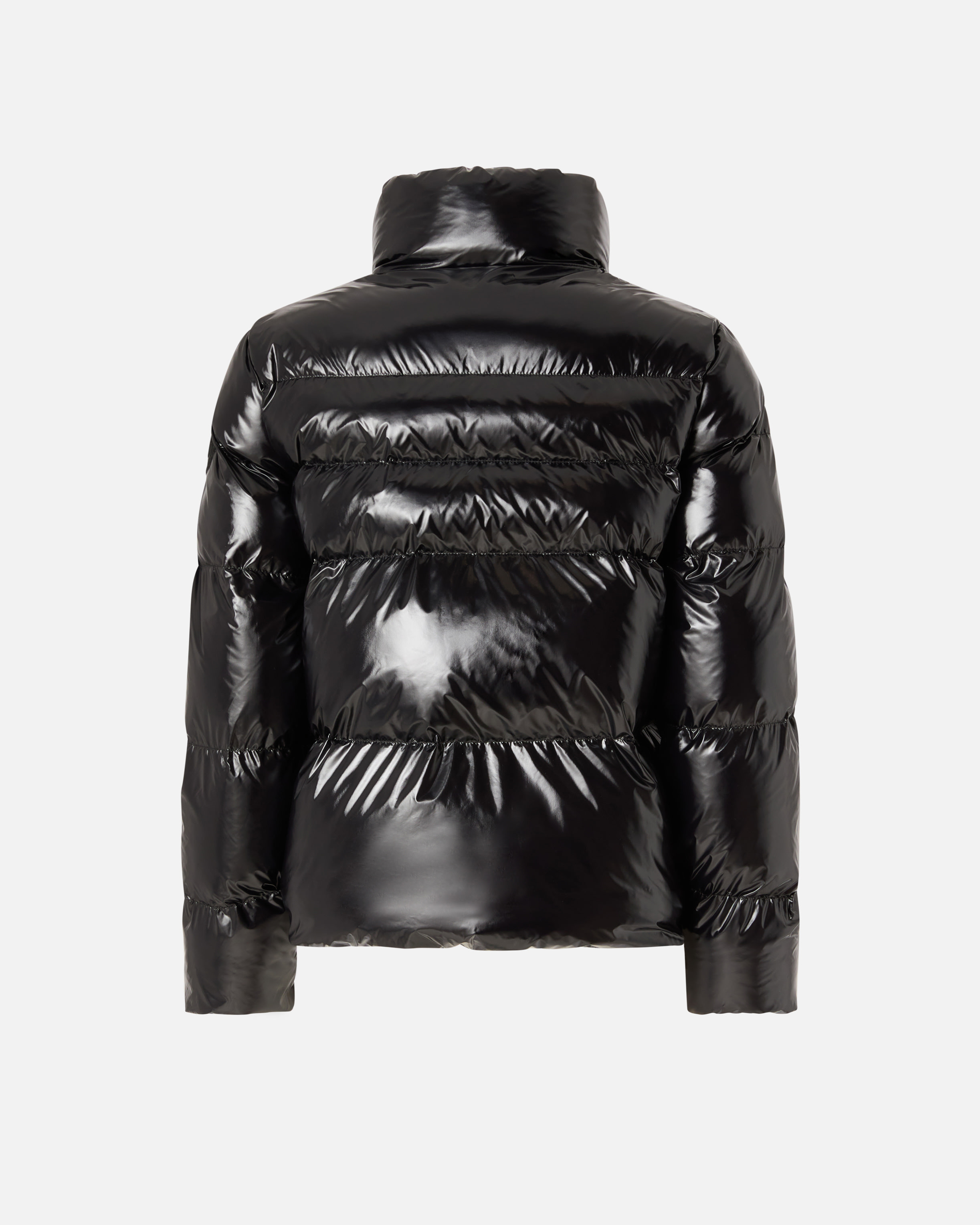 PADDED CRYSTAL NYLON PEA COAT - 2