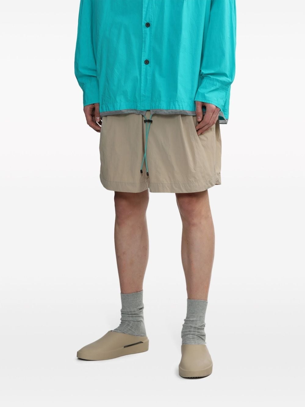 pleated tailored shorts - 3