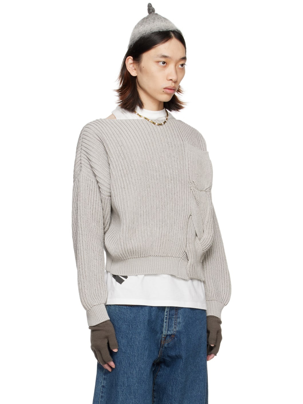 Gray Funghi Sweater - 2