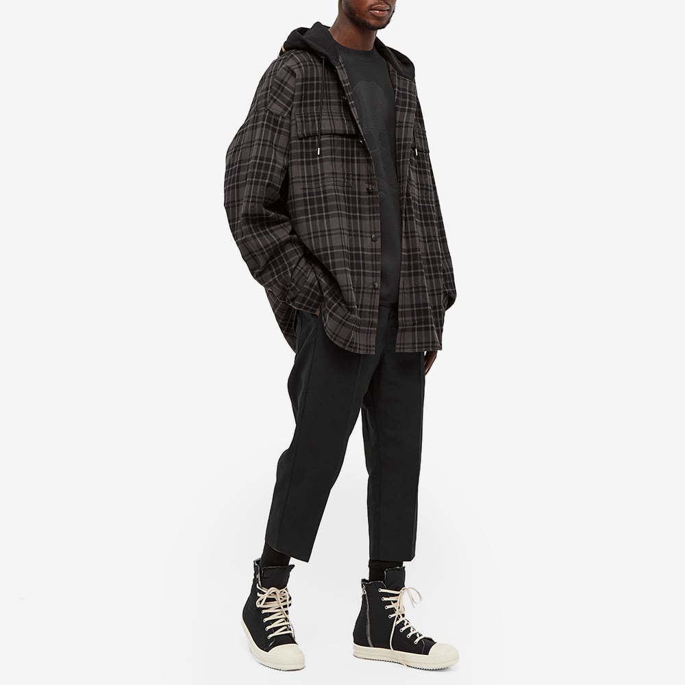 MASTERMIND WORLD Hooded Flannel Shirt - 7