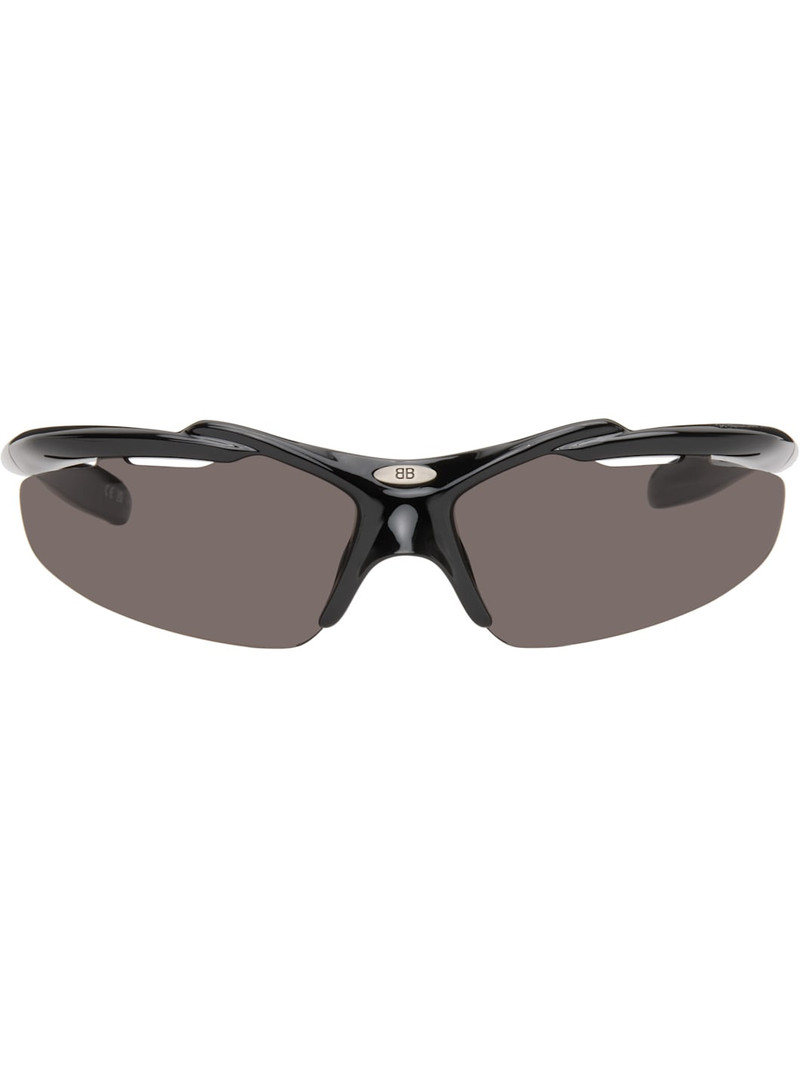 Black Turbo D-Frame Sunglasses 1