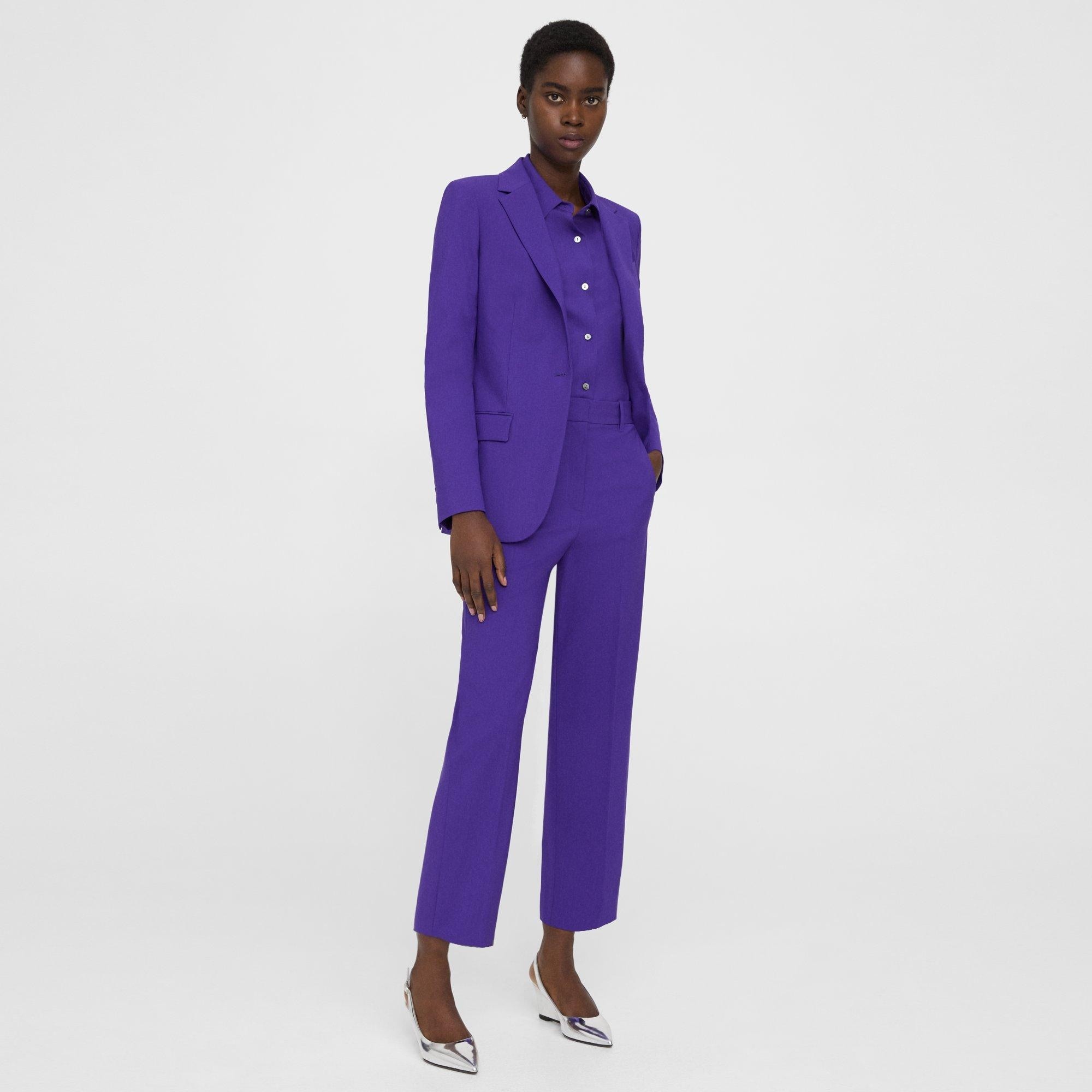 High-Waist Straight-Leg Pant in Good Wool - 2