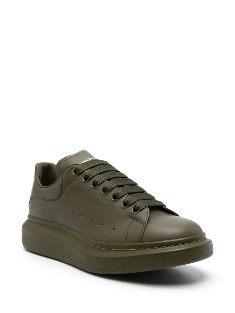 Alexander McQueen Oversized leather sneakers outlook