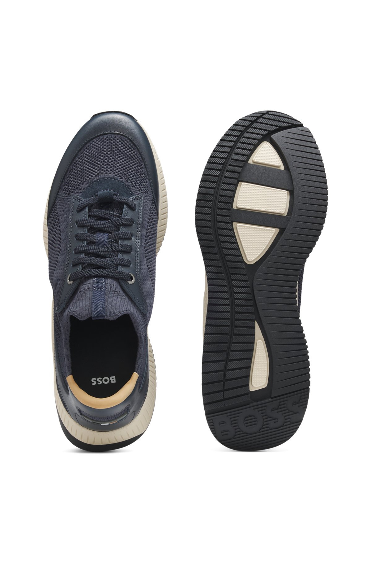 LOW-TOP TRAINERS WITH KNITTED UPPERS - 4