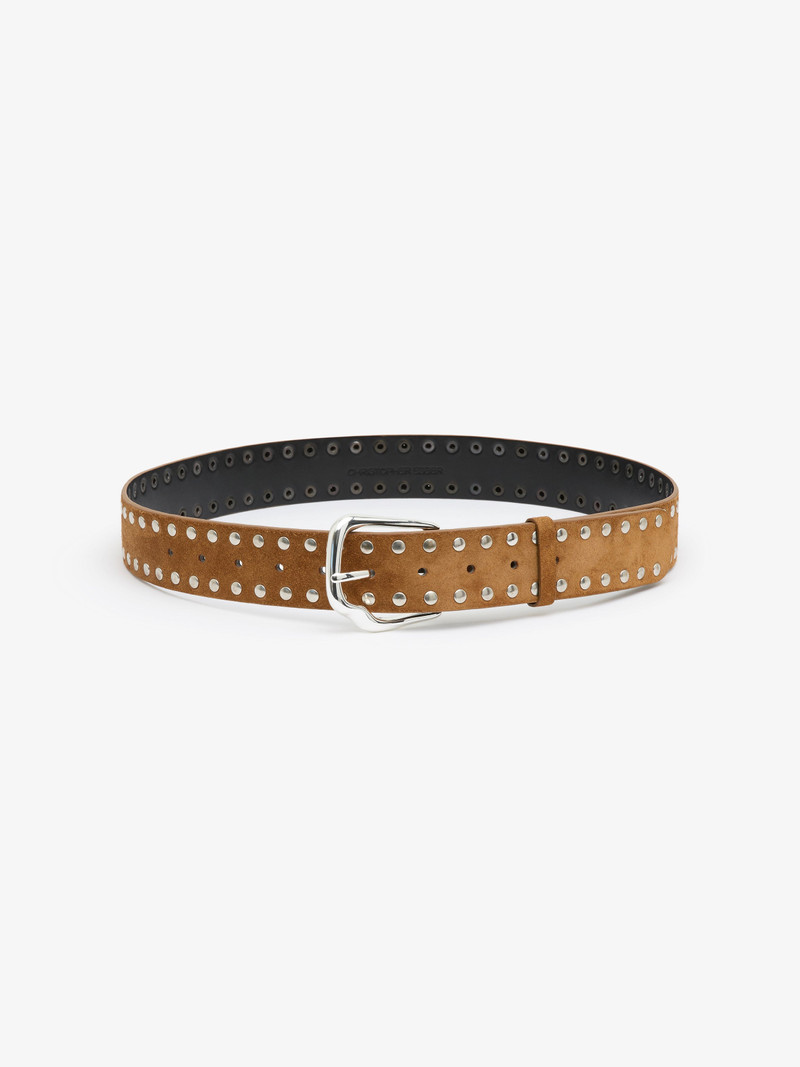 Maverick Suede Studded Belt 1