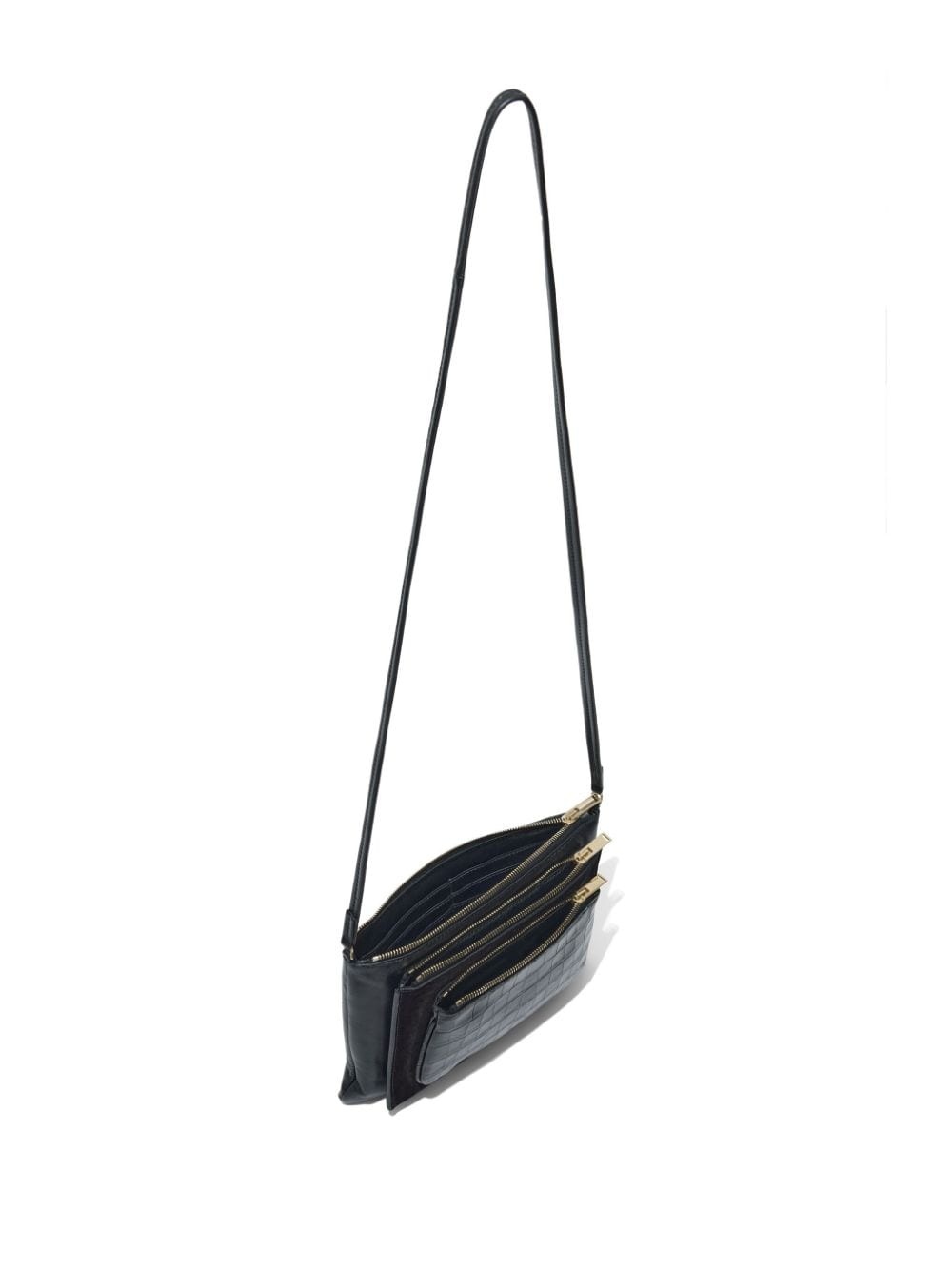 Triple Zip leather pouch - 5