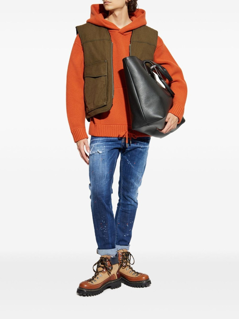 DSQUARED2 kangaroo-pocket hooded sweater outlook