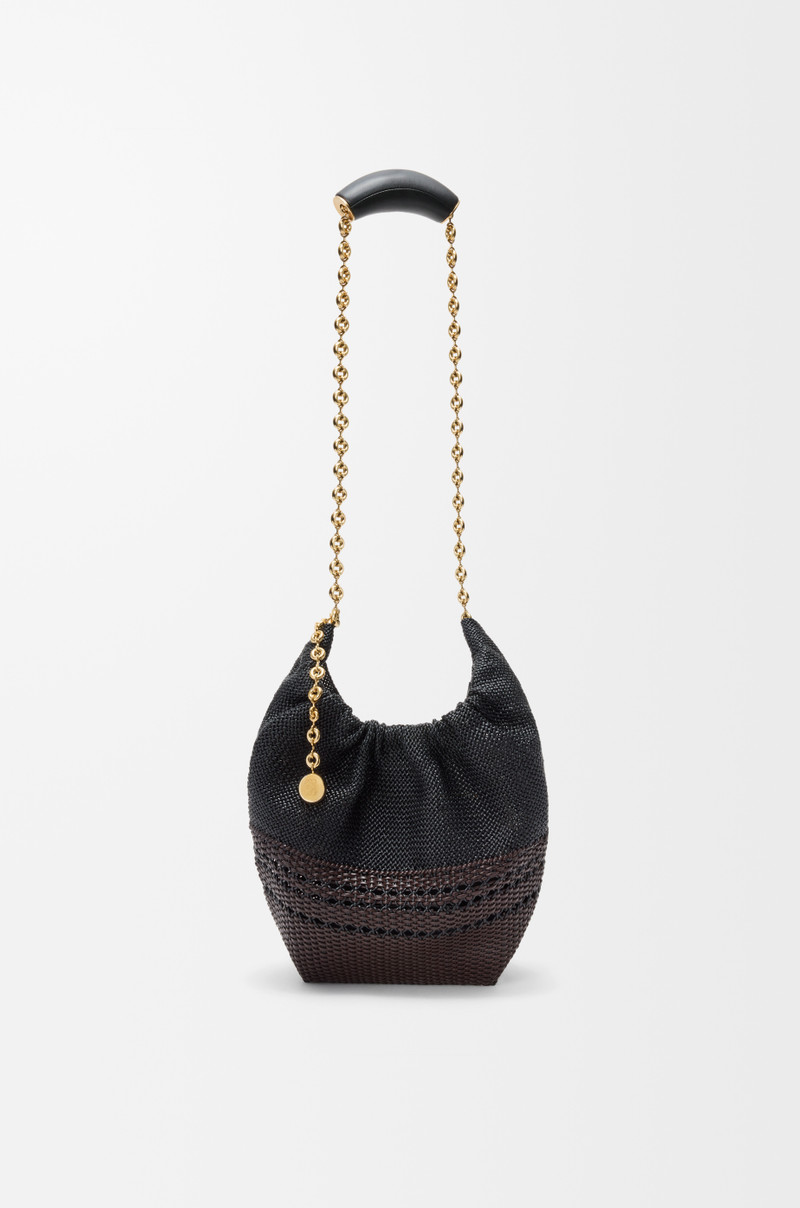 Small Squeeze bag in woven nappa calfskin 7