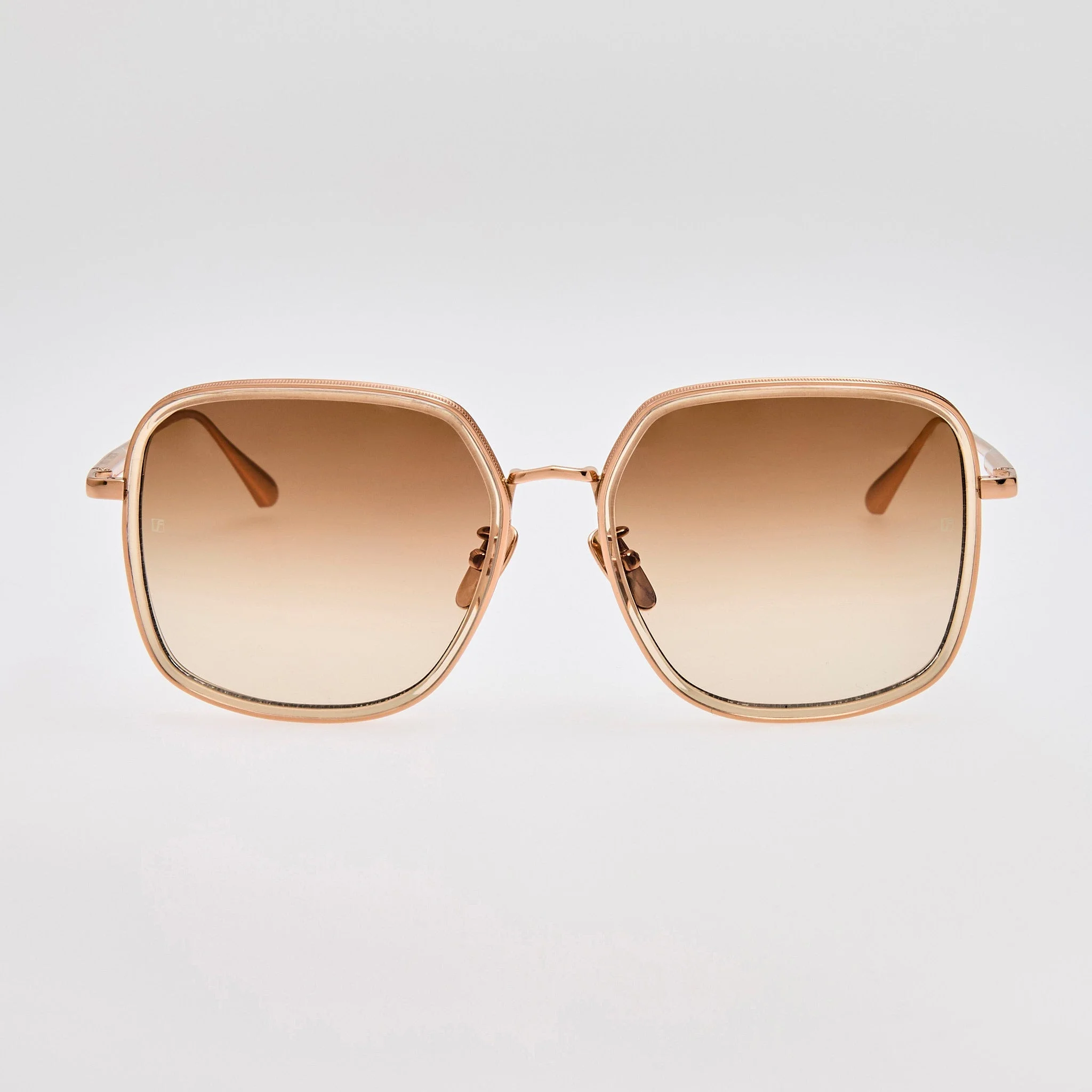 Alicia Sunglasses in Ash and 18K Rose Gold - 1