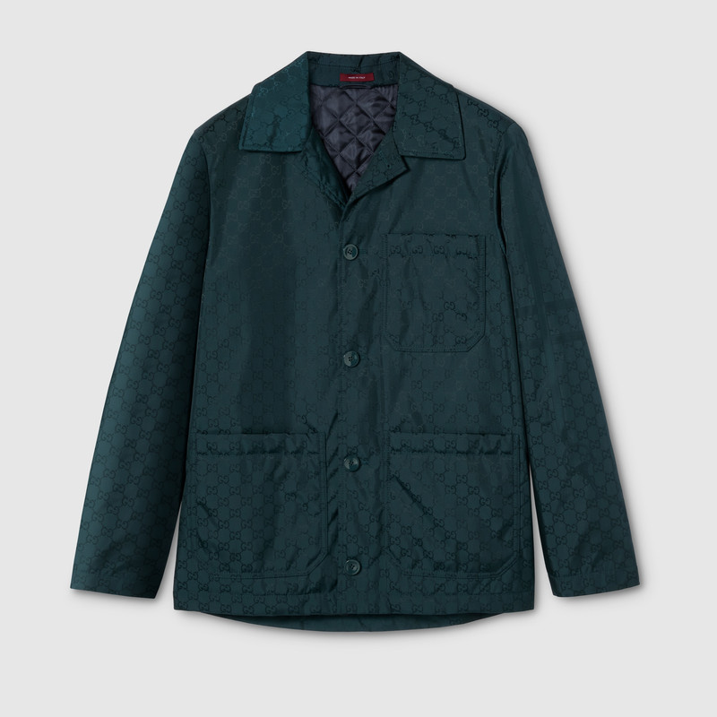 GG Horsebit technical fabric jacquard jacket 1