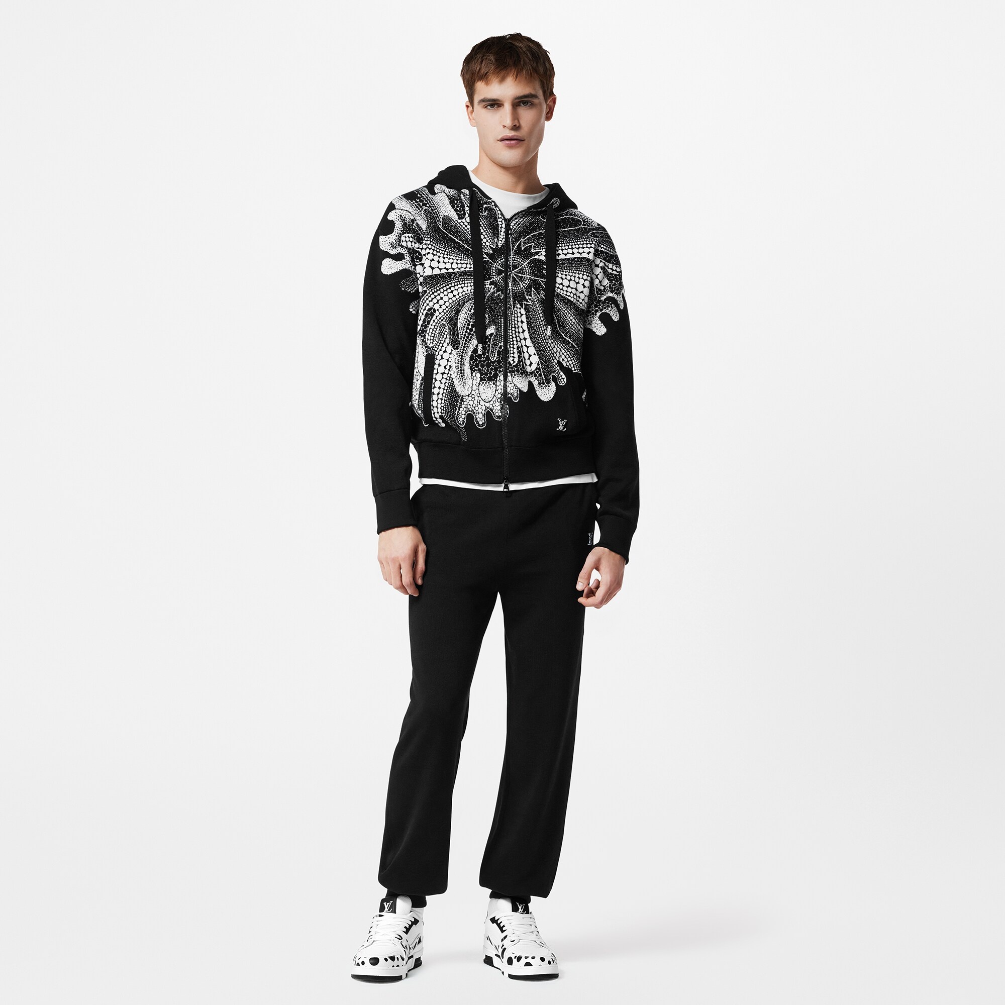 LV x YK Psychedelic Flower Zipped Hoodie - 2