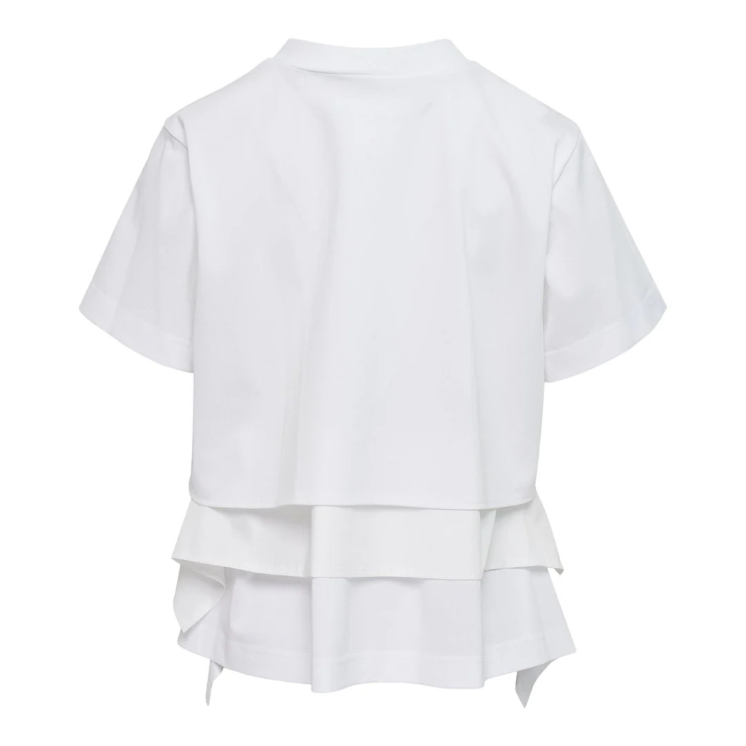 Poplin x Cotton Jersey T-Shirt - 2