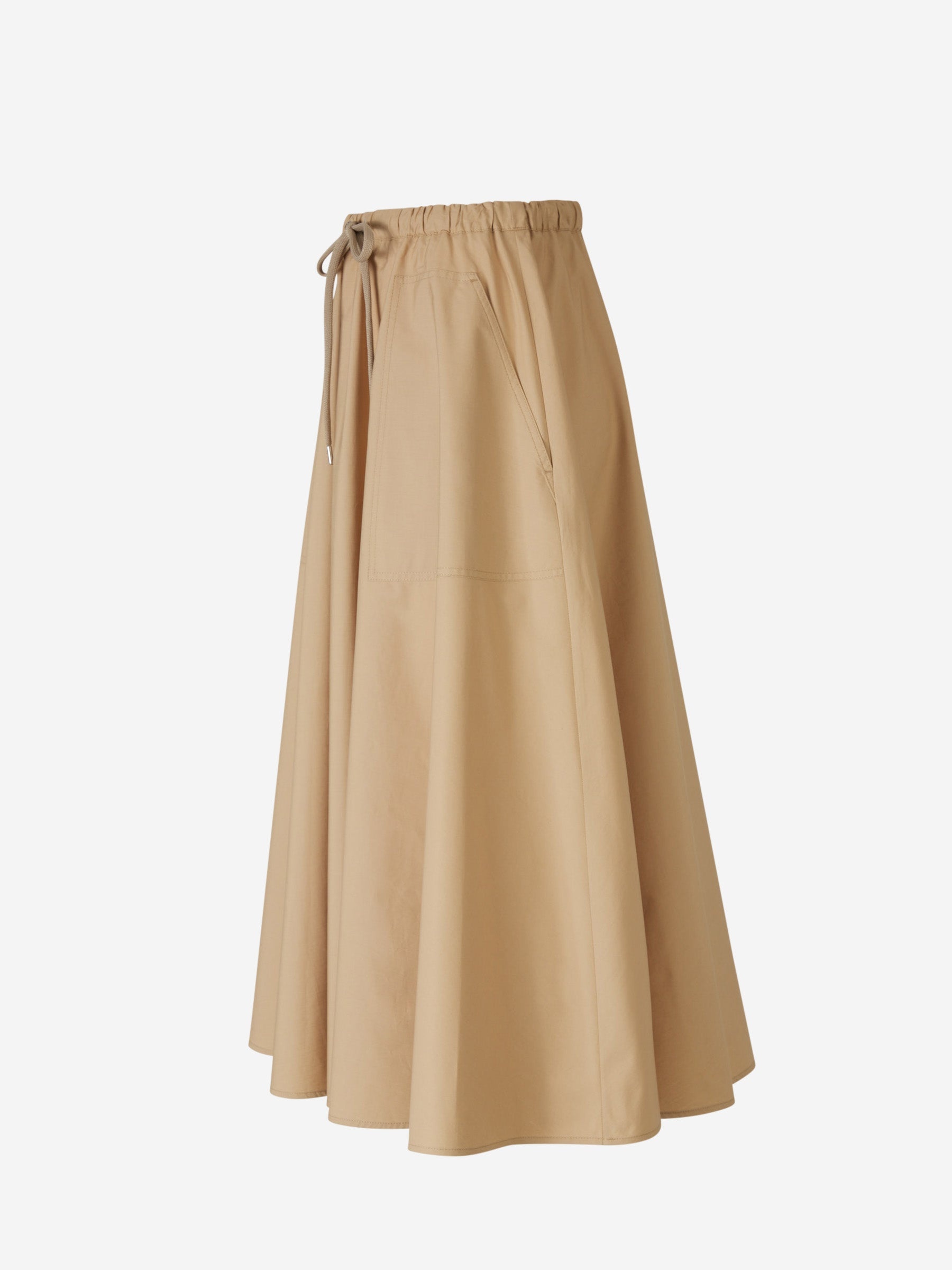 POPLIN MIDI SKIRT - 2