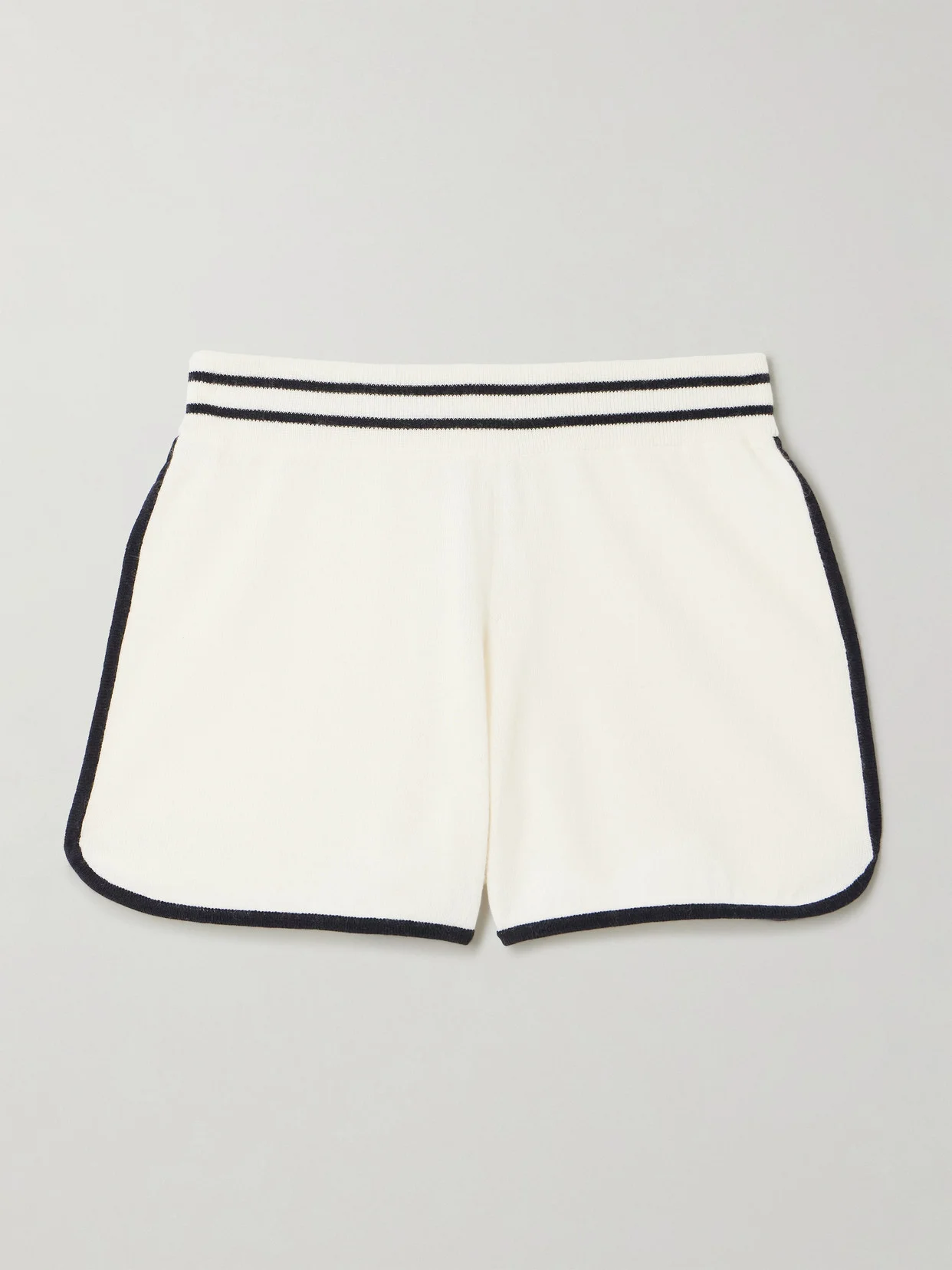 Striped Cashmere Shorts - 1