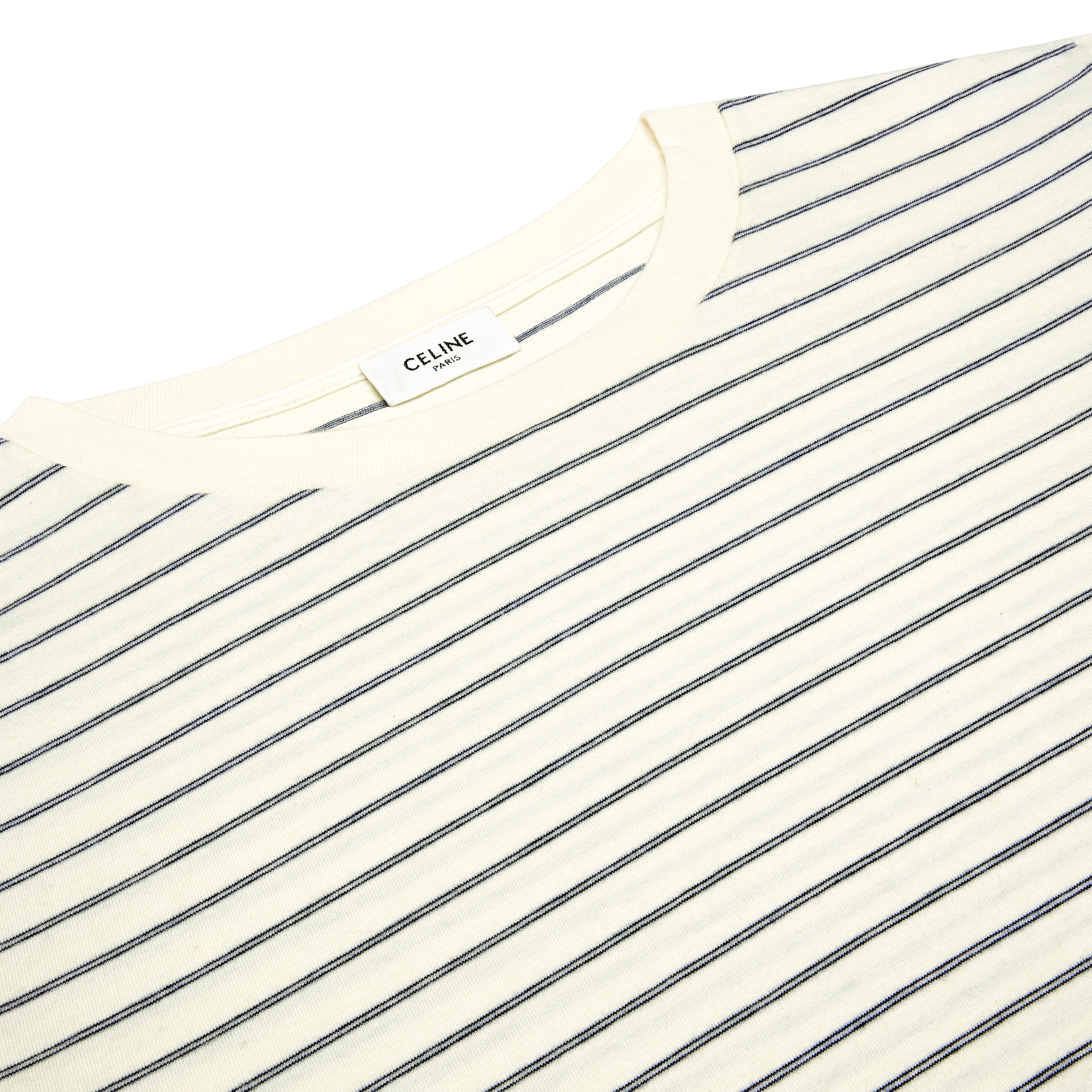【日本入手困難】TRIOMPHE REGULAR T-SHIRT IN STRIPED JERSEY CELINE regular triomphe T-shirt in striped jersey | REVERSIBLE