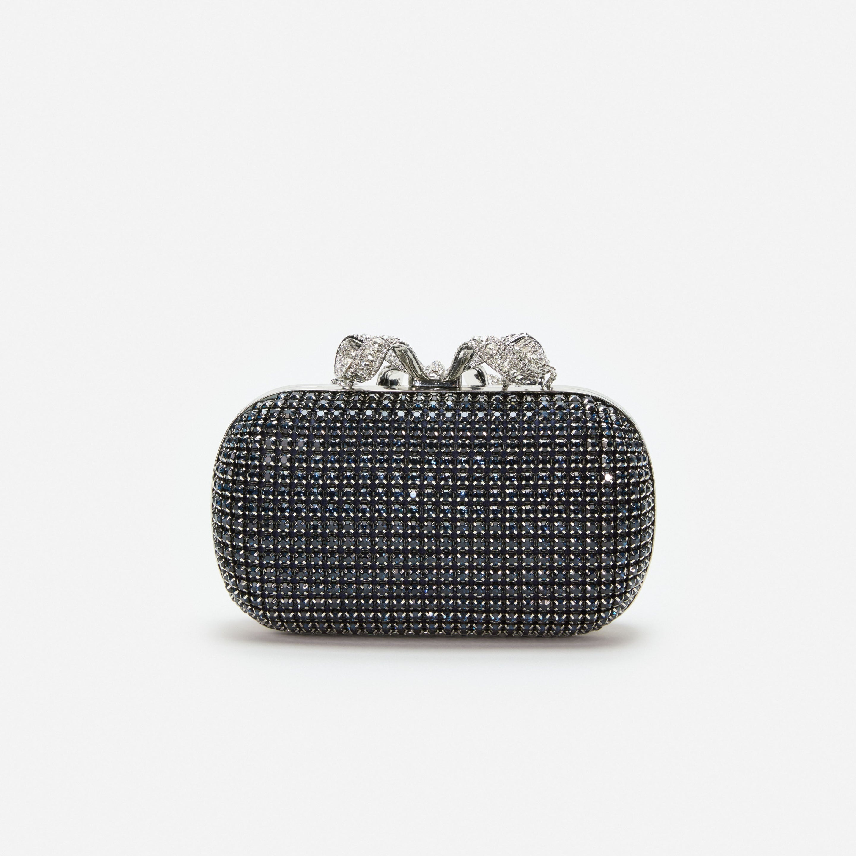 Navy Chainmail  Clutch Bag - 3