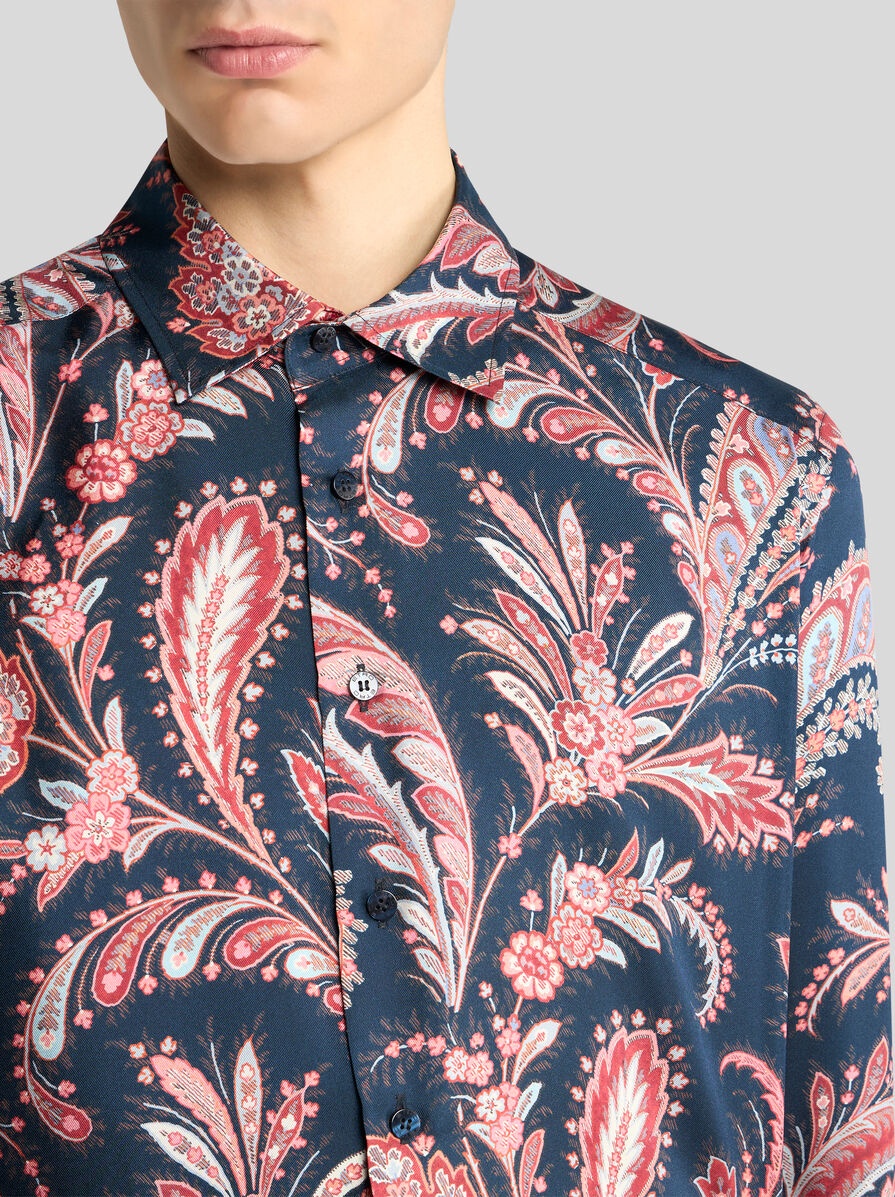 SILK SHIRT WITH PAISLEY PRINT - 3