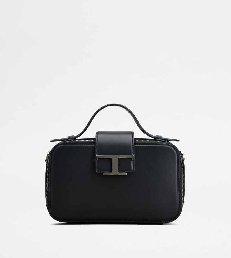 CAMERA BAG IN LEATHER MINI - BLACK 1