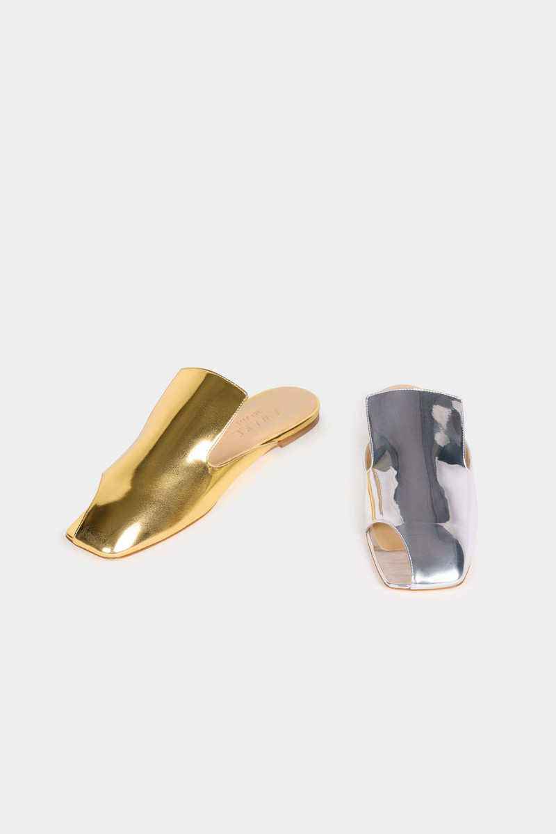 TIM OPEN TOE SHOES SILVER GOLD 3