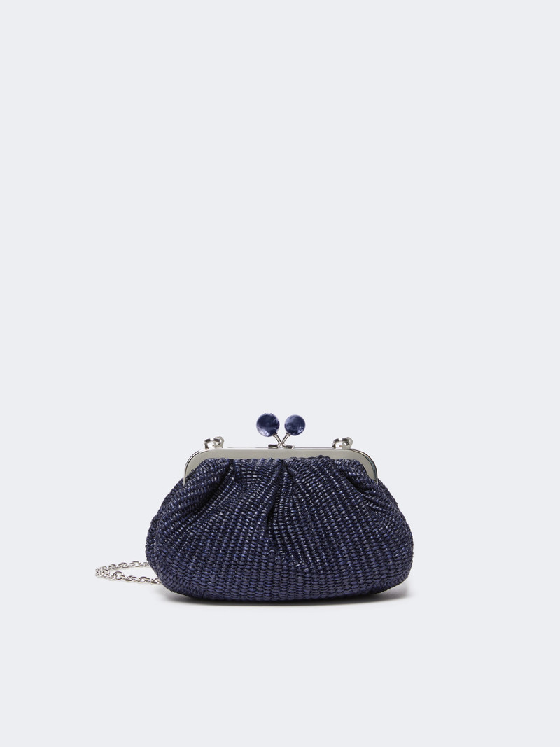 PALMAS Small raffia-effect Pasticcino Bag - ULTRAMARINE 8