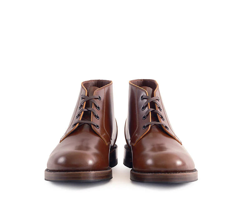 LK-022 Steadfast Chukka Shinki Hikaku Shell Cordovan Cognac - 3