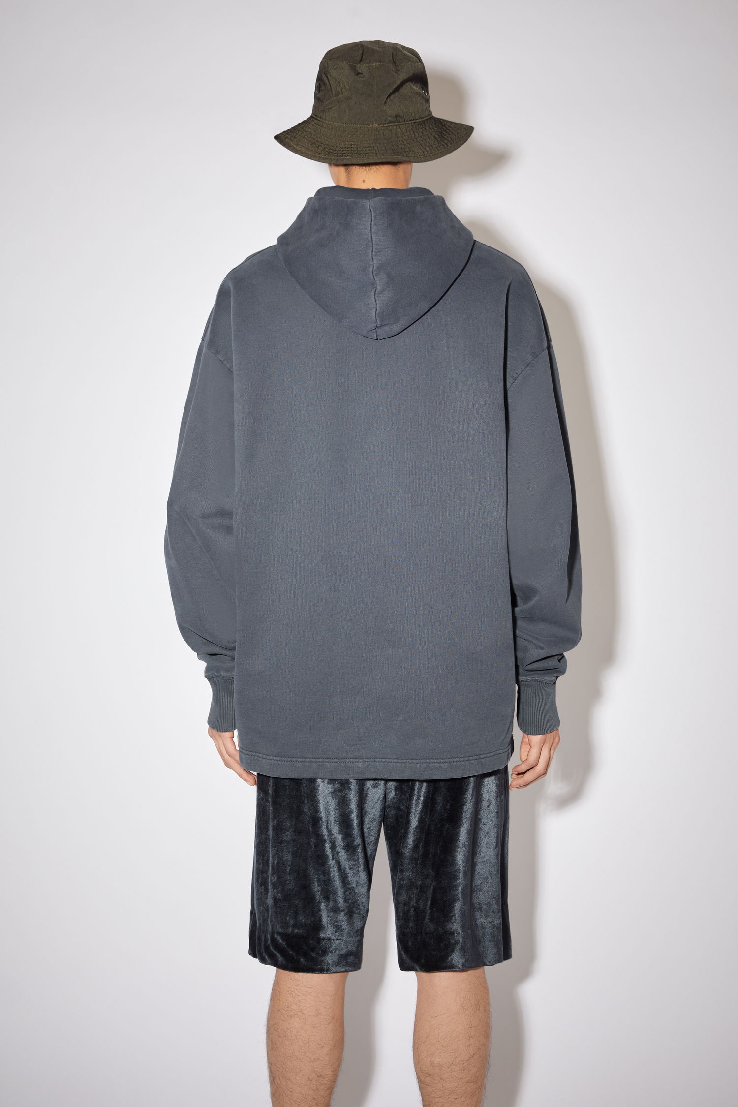 Hooded sweatshirt - Slate grey - 3