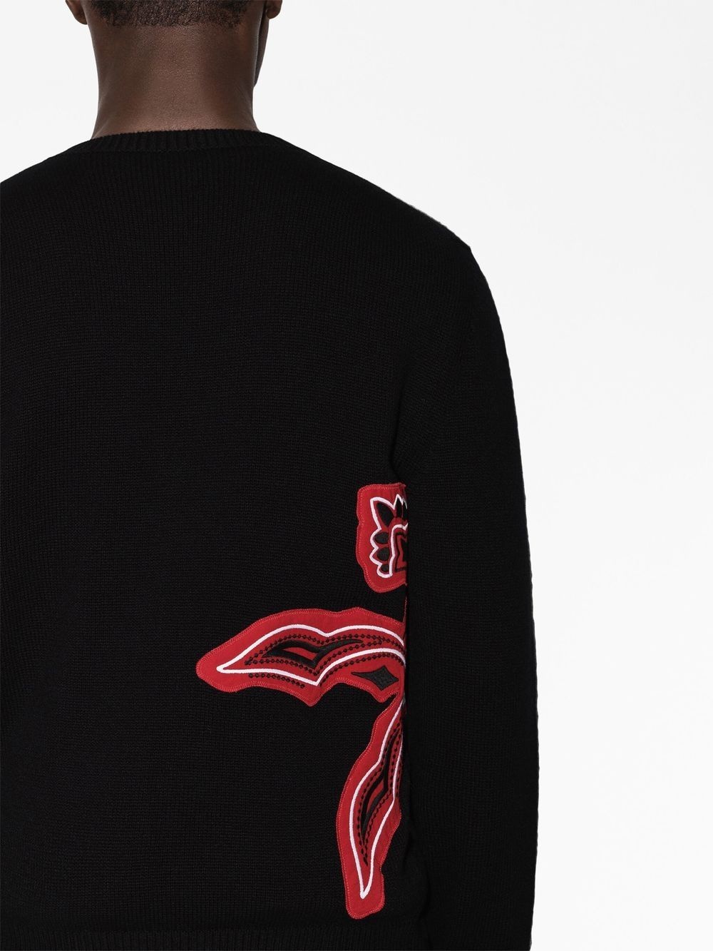 bandana-appliqué long-sleeve sweatshirt - 6