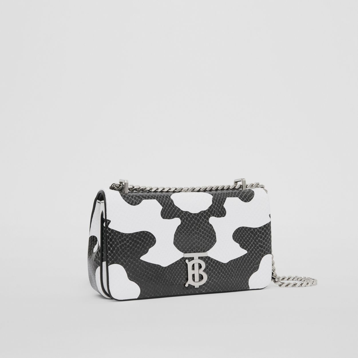 Small Cow Print Embossed Leather Lola Bag - 7