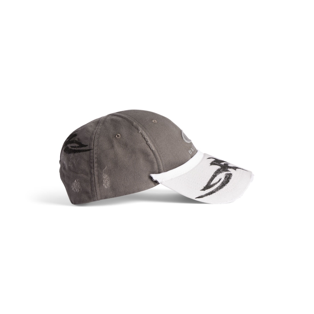 Women's Patched Visor Cap  in Grey/white - 4