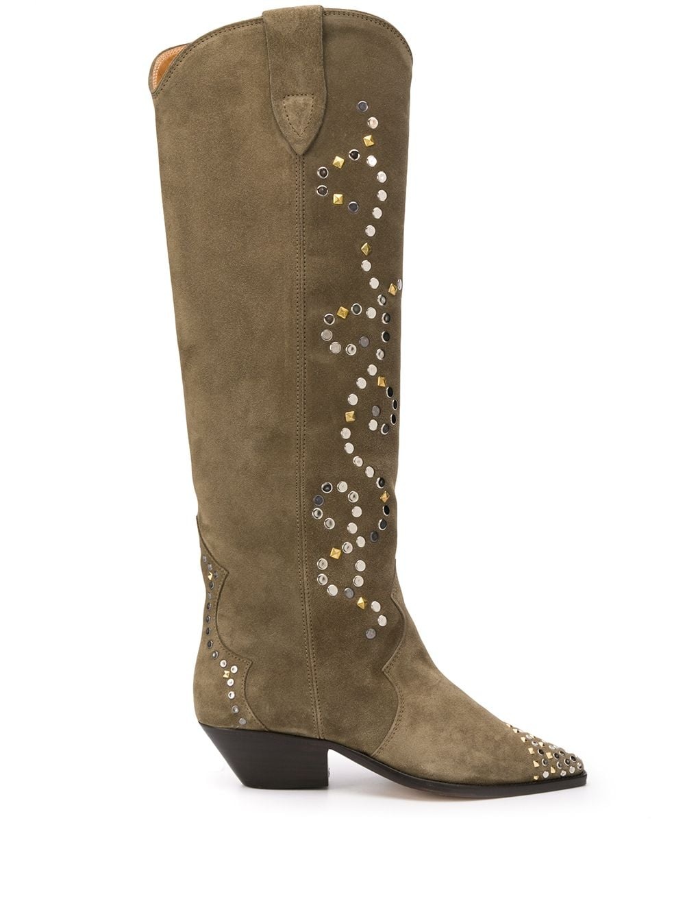 studded knee-high boots - 1