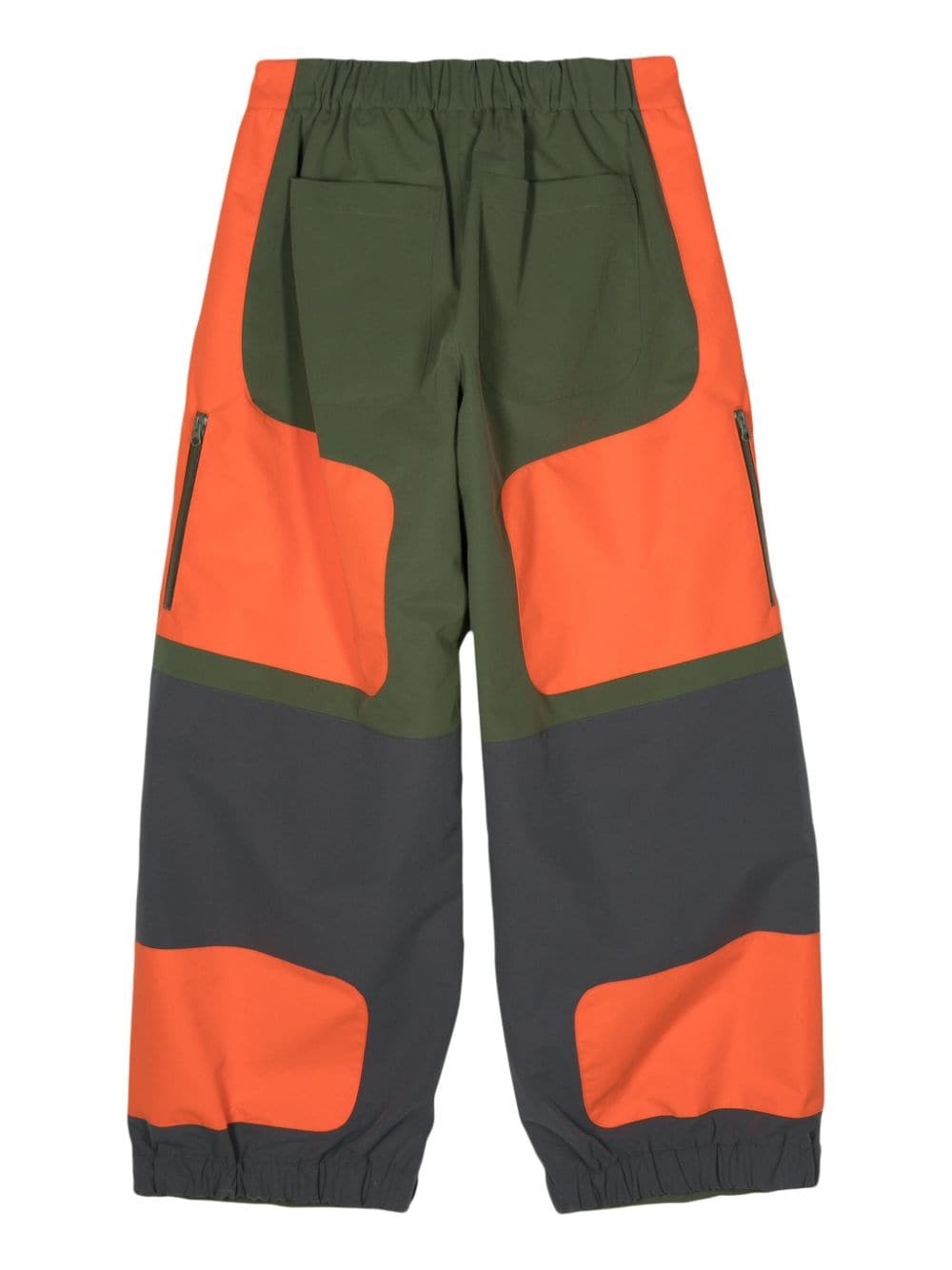 panelled straight-leg trousers - 2