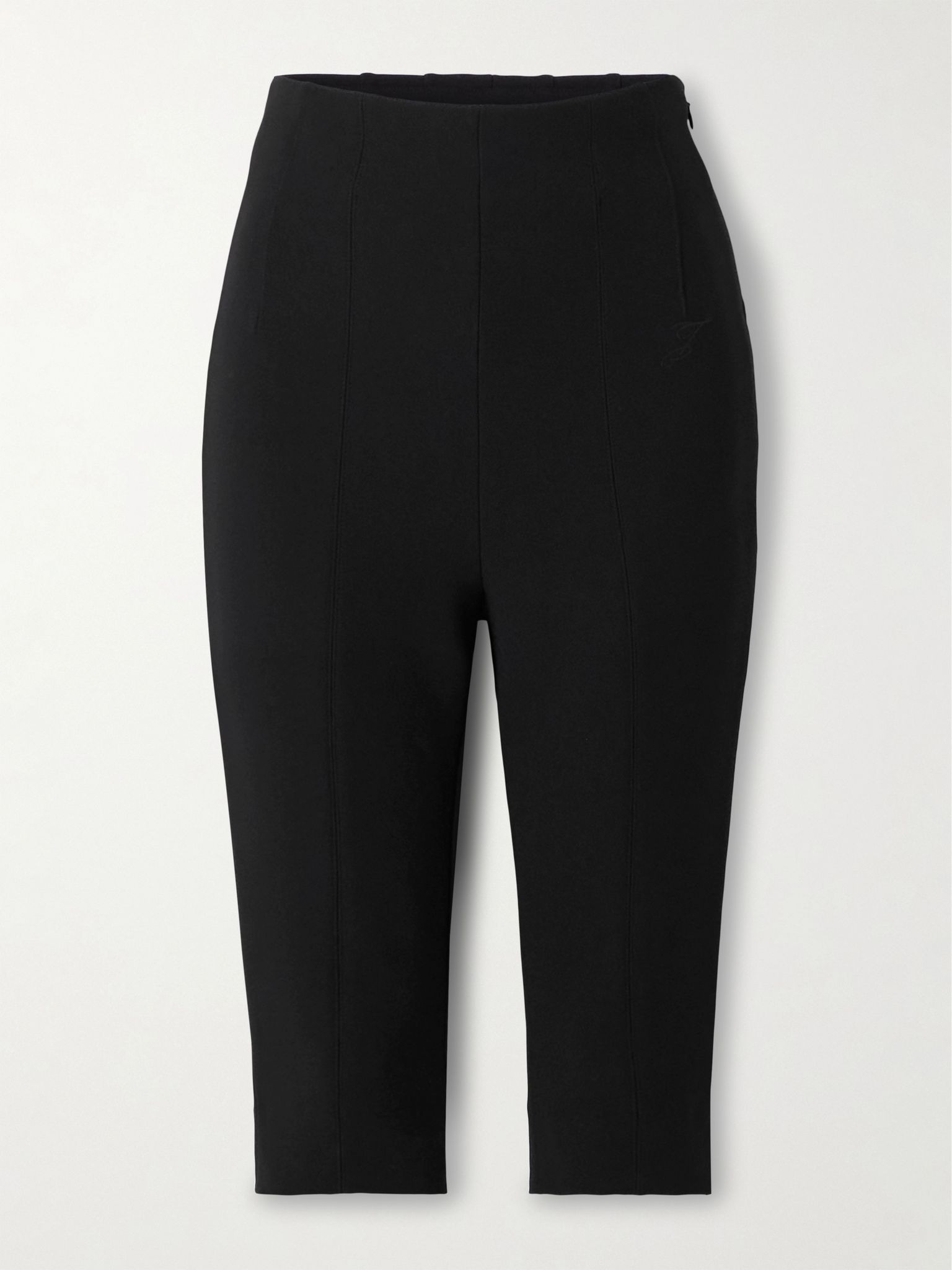 The Capri stretch-crepe shorts Black - 1