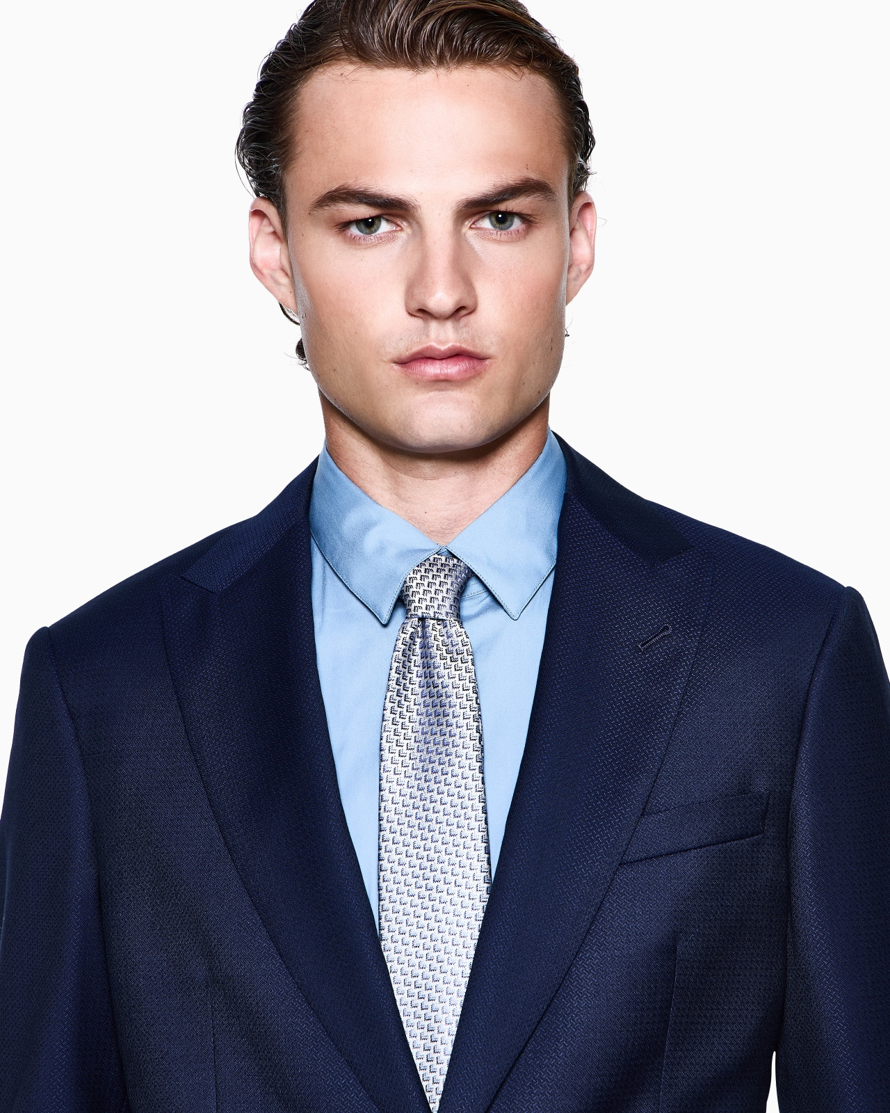 SLIM-FIT SHIRT IN COTTON POPLIN - 4
