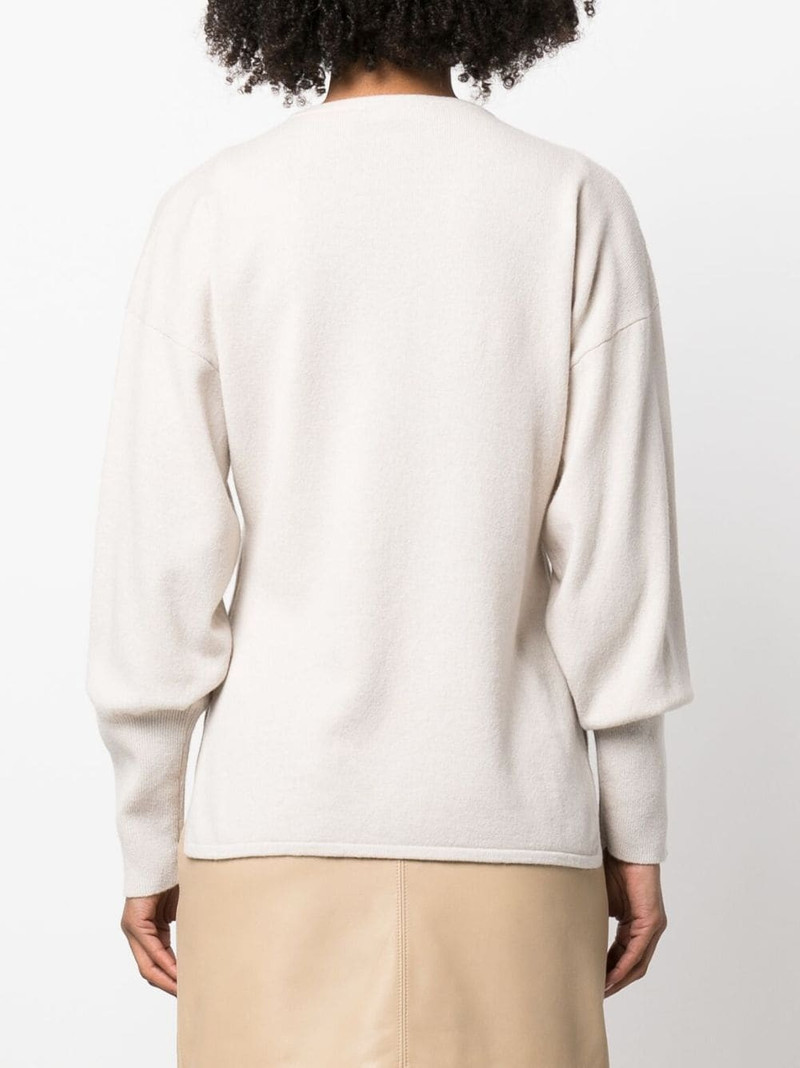 fitted-cuffs knitted jumper 4