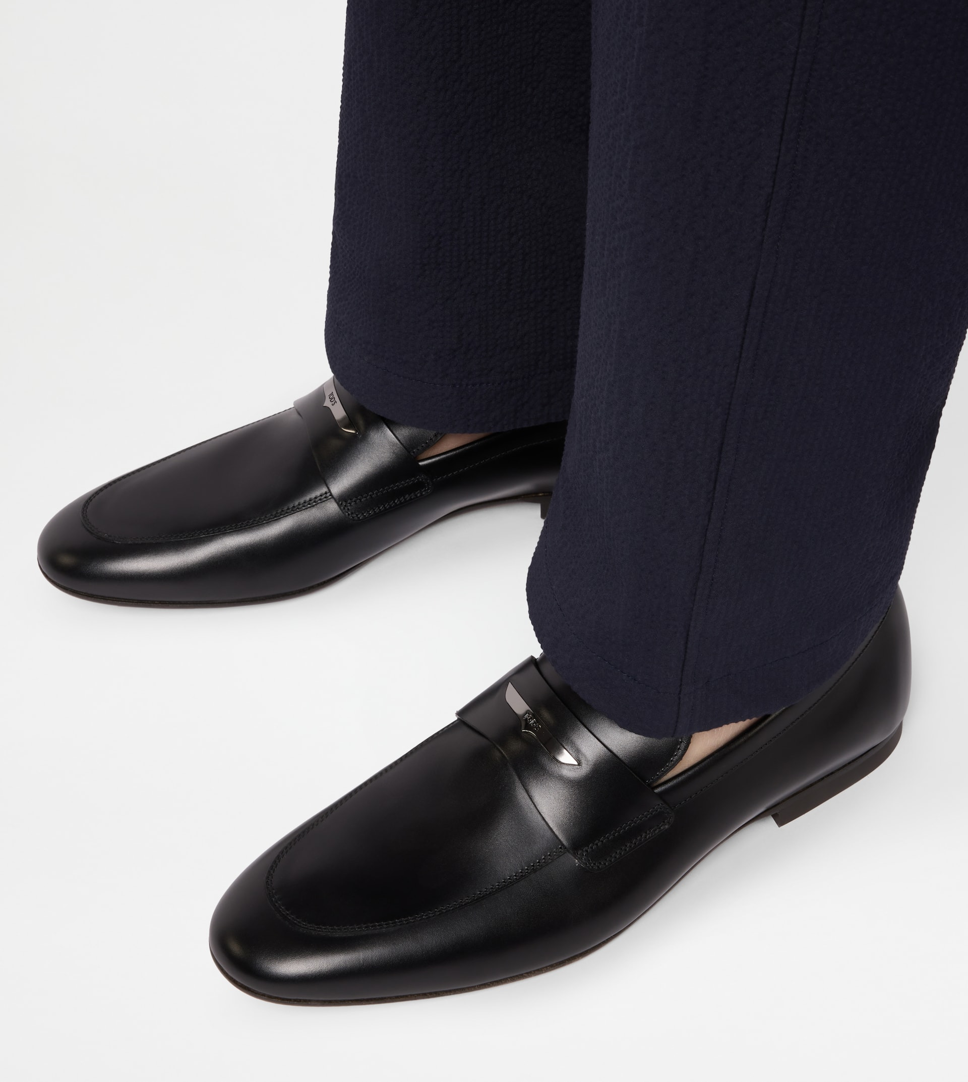LOAFERS IN LEATHER - BLACK - 2