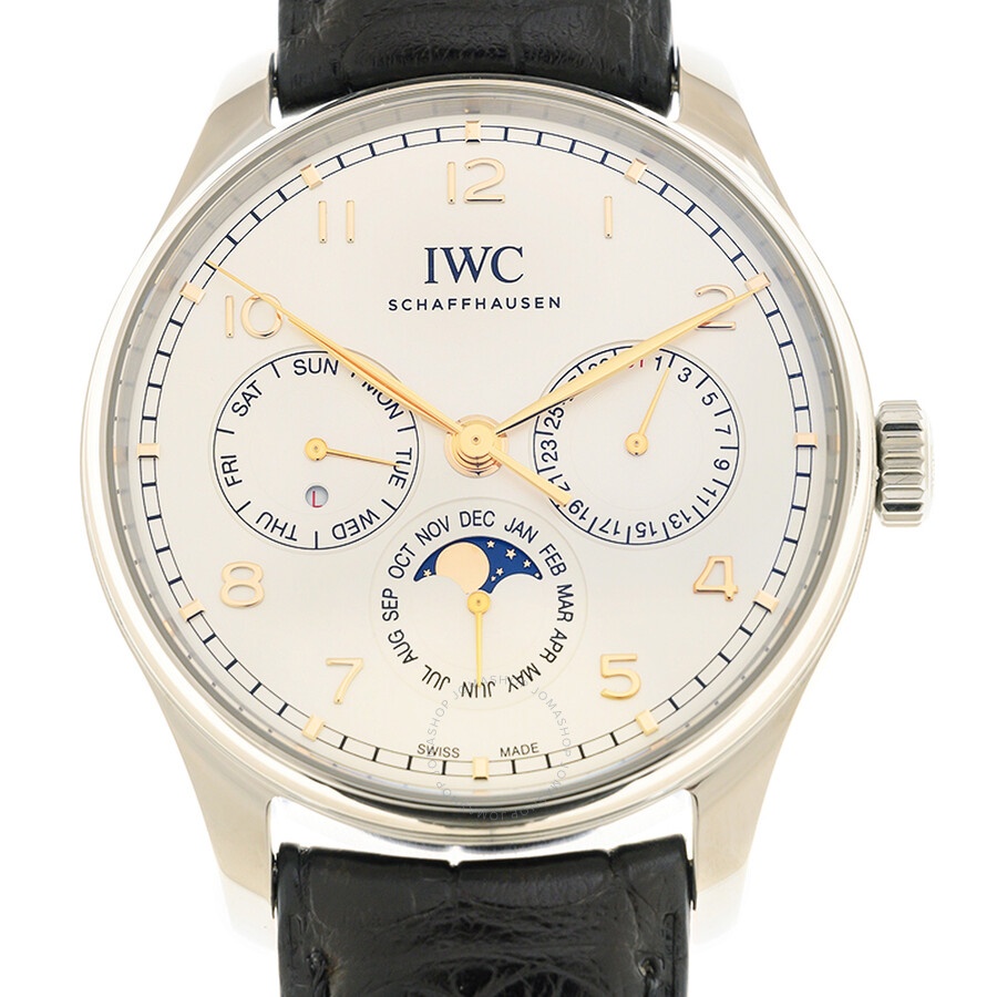 IWC Portugieser Perpetual Calendar Automatic Silver Dial Men's Watch IW344203 - 1