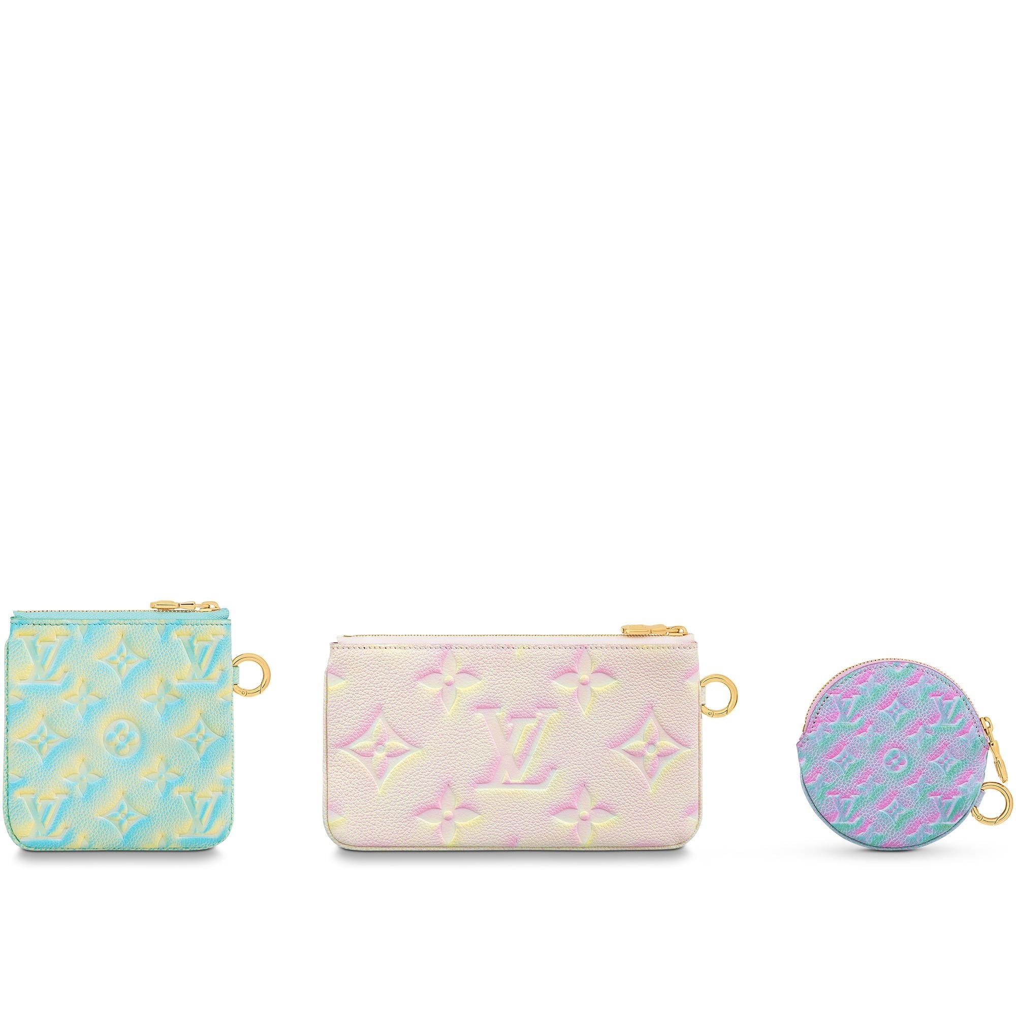 Louis Vuitton Summer Stardust Zippy Wallet Pink in Grained Cowhide