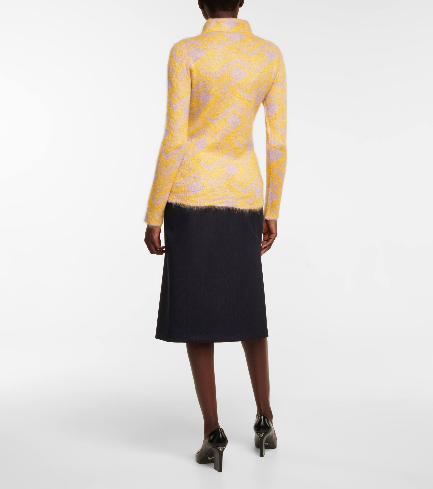 Mohair-blend polo sweater - 3