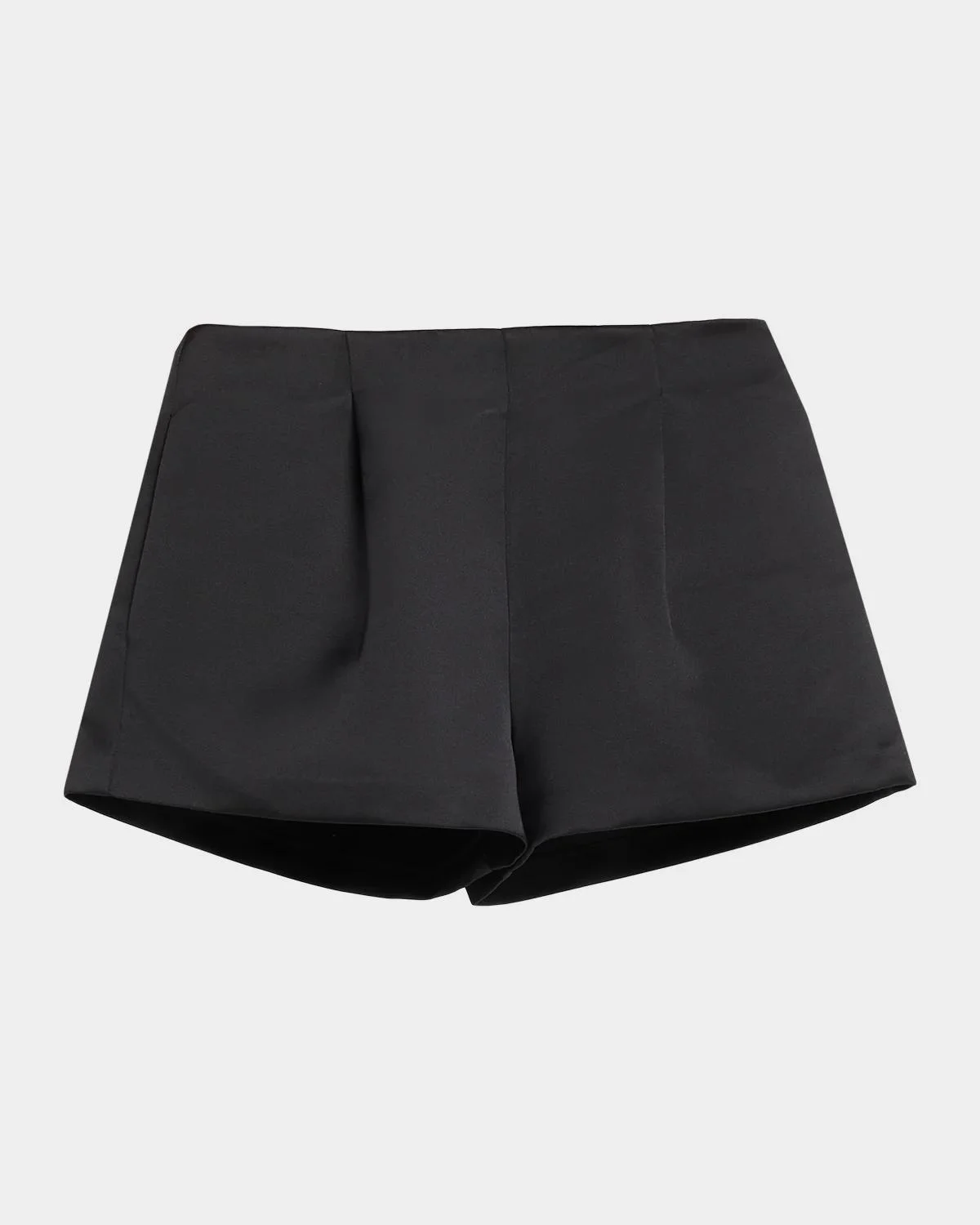 Isa High-Rise Satin Shorts - 1