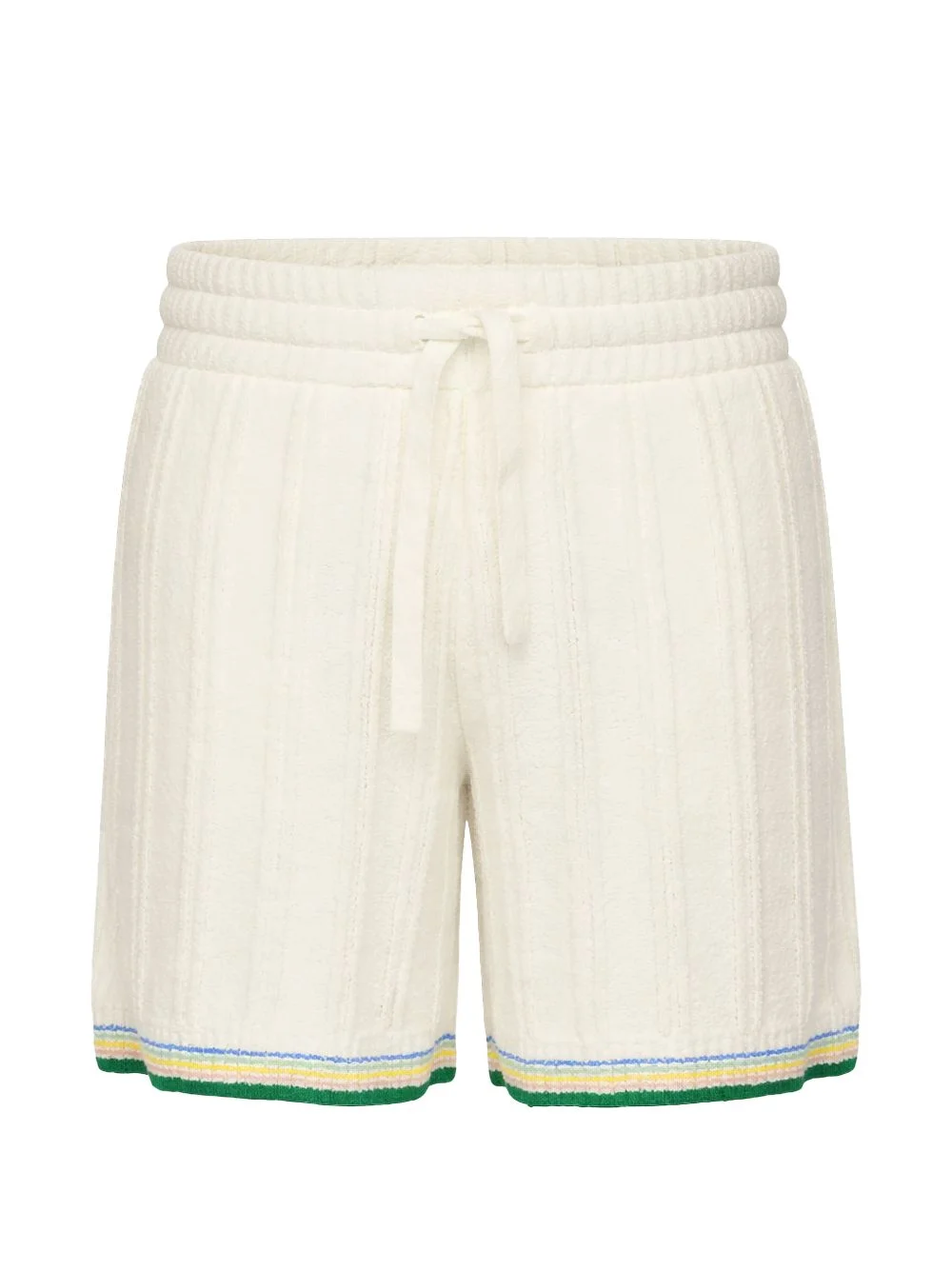 drawstring-fastening stripe-detail track shorts - 1